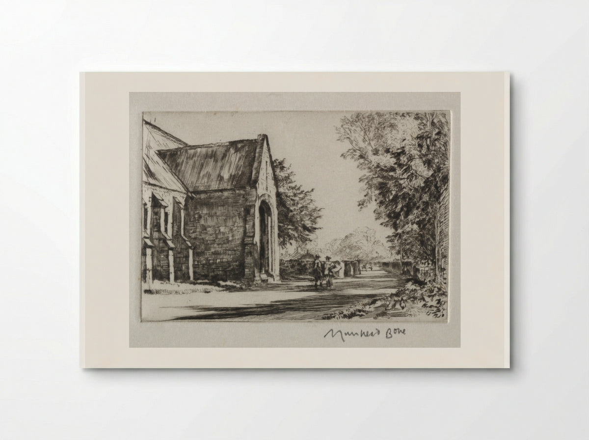 The Bishop's Barn, Wells - Muirhead Bone - Poster