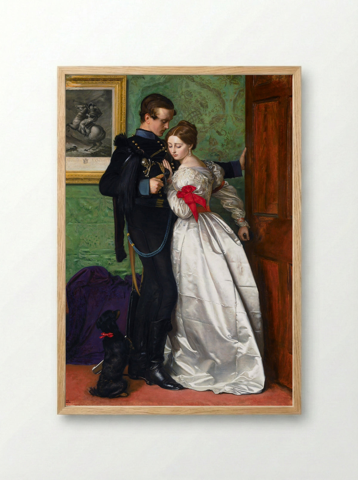 The Black Brunswicker - John Everett Millais - Framed Print Wood