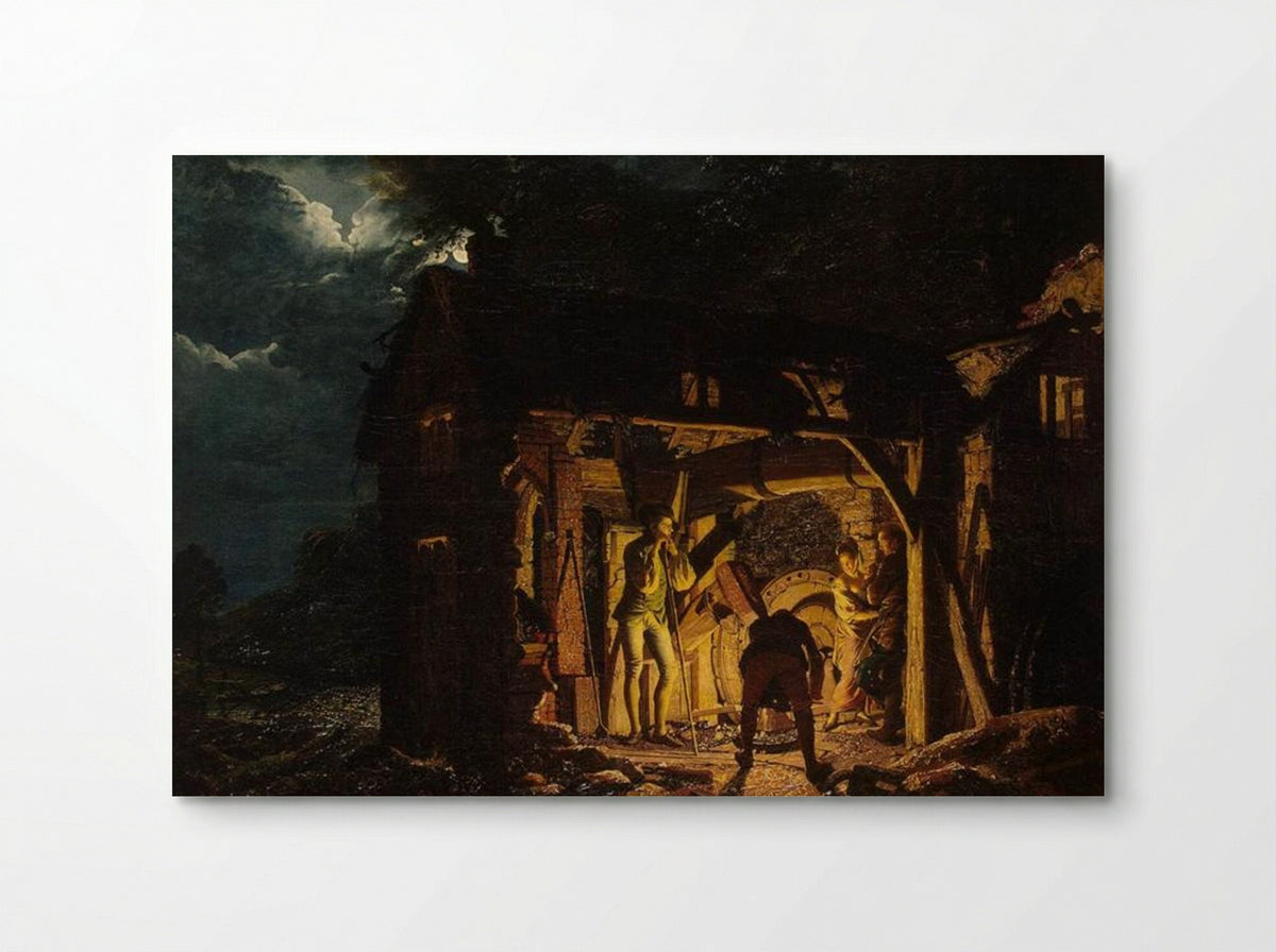 The Blacksmith's Shop - Joseph Wright of Derby - Poster