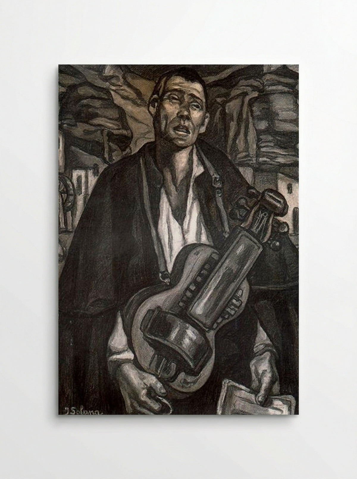 The Blind Musician - José Gutiérrez Solana - Poster