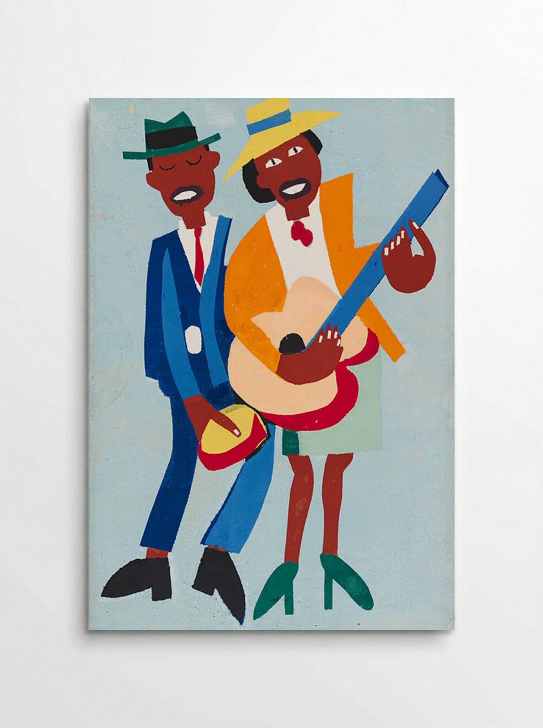 The Blind Singer - William Henry Johnson - Poster
