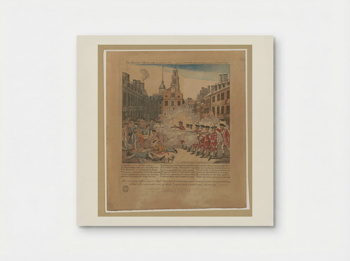 The Bloody Massacre (Re-engraving) - Sidney L. Smith - Poster