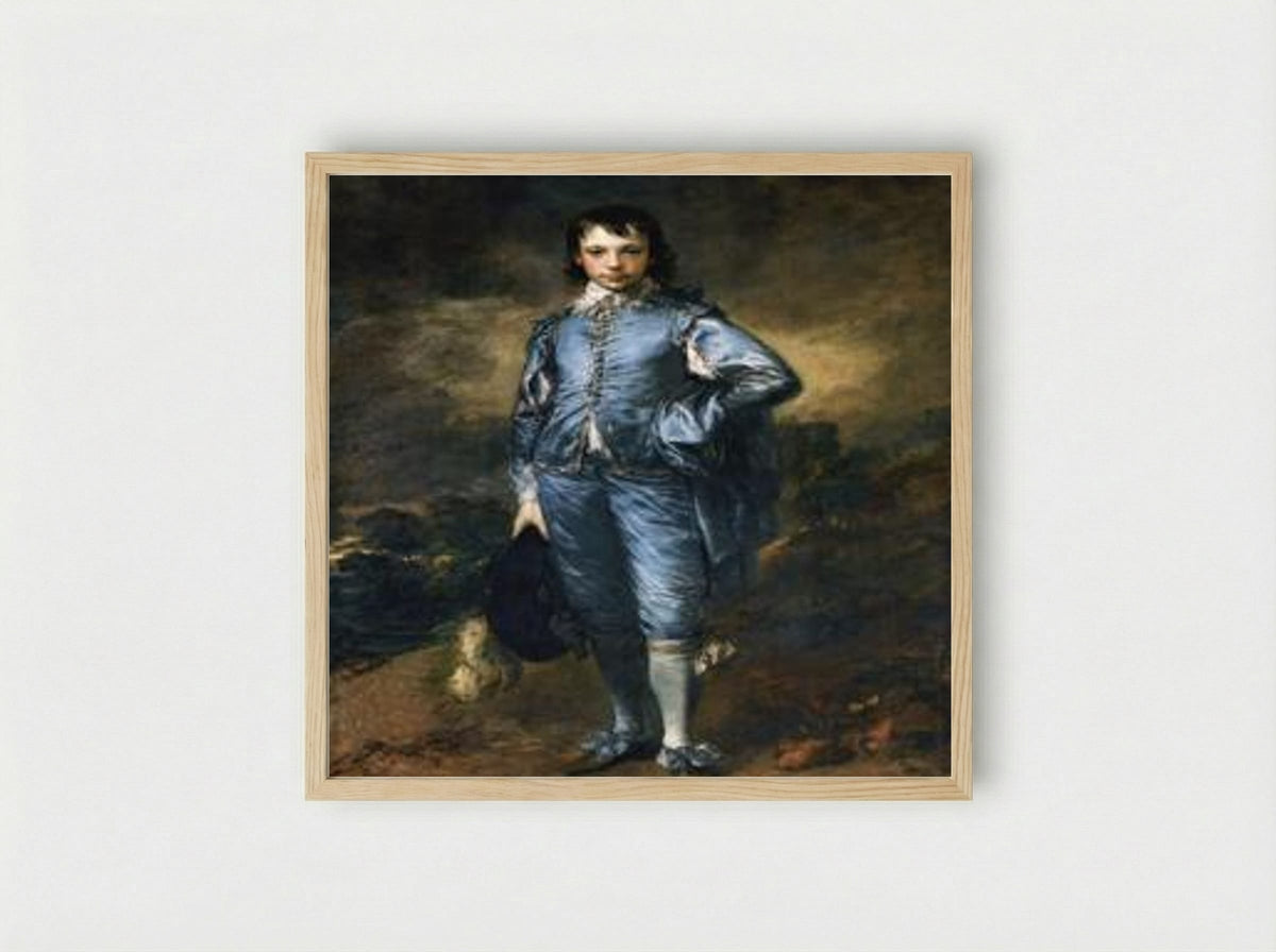 The Blue Boy (Portrait of Jonathan Buttall) - Thomas Gainsborough - Framed Print Wood