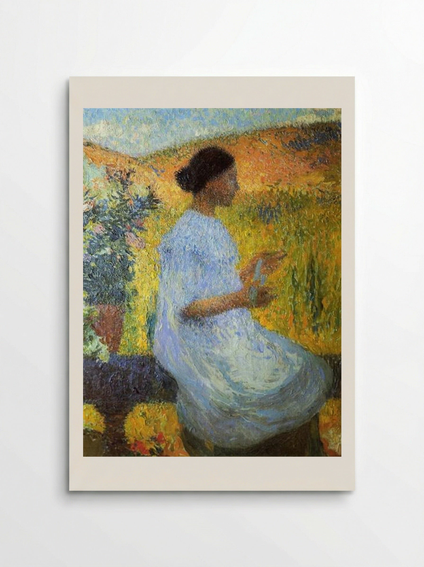 The Blue Dress - Henri Martin - Poster