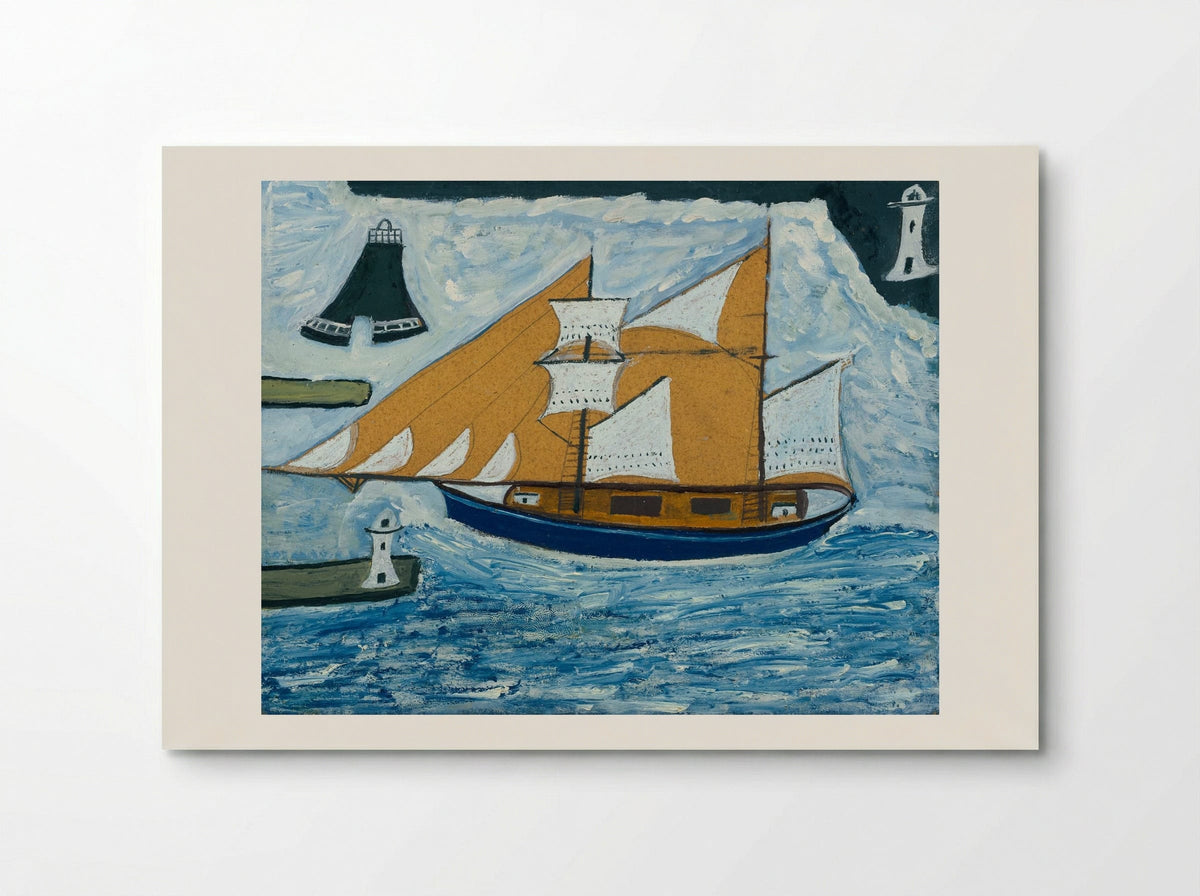 The Blue Ship - Alfred Wallis - Poster