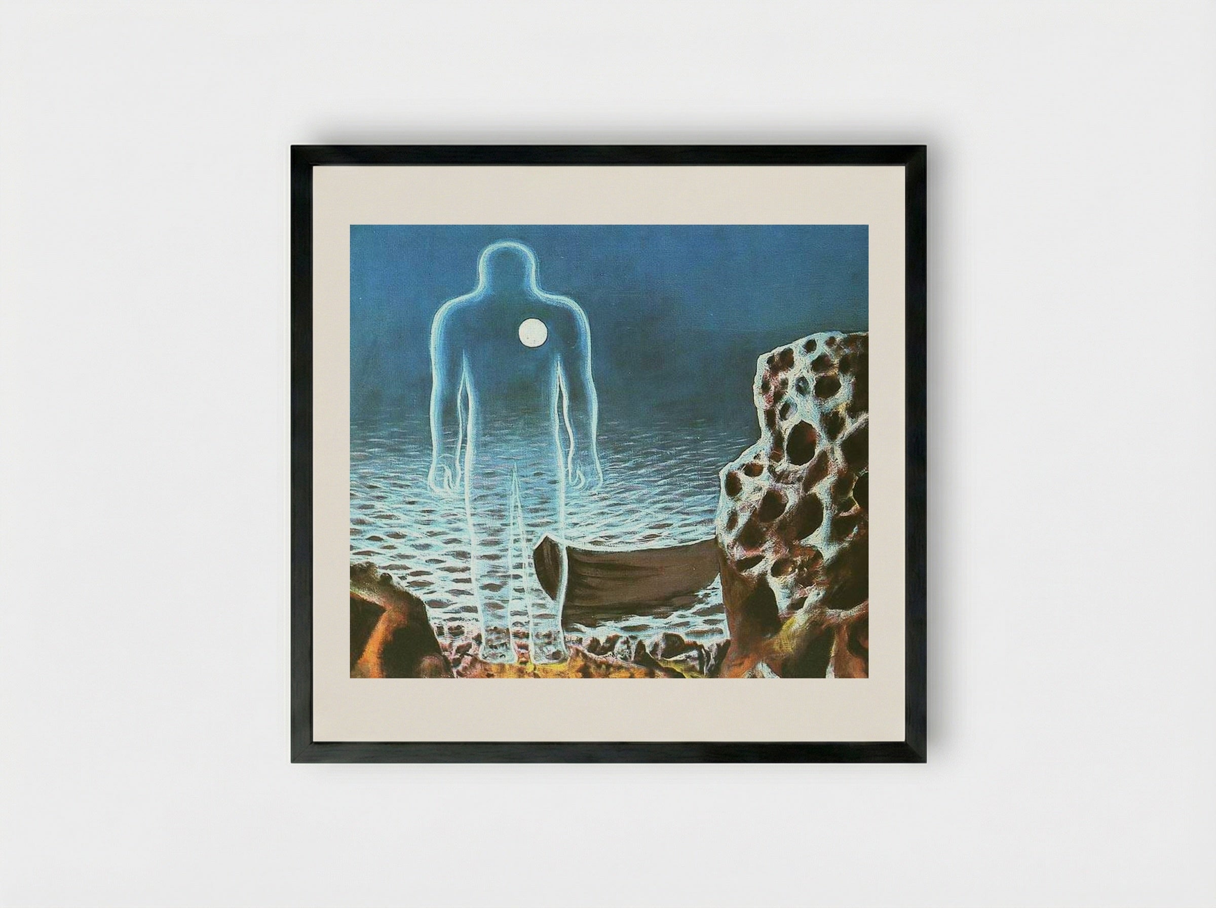 The Boatman - Sabin Balasa - Framed Print Black