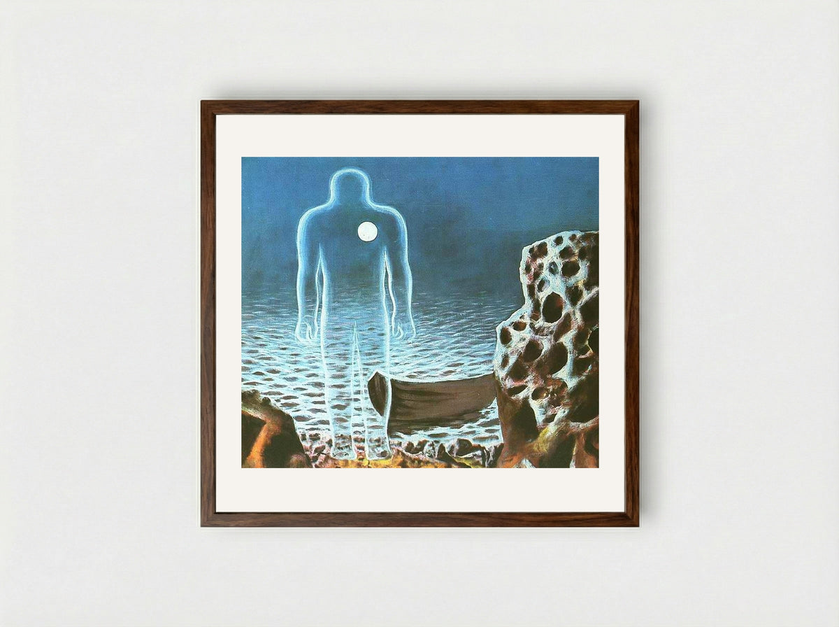 The Boatman - Sabin Balasa - Framed Print Dark Wood