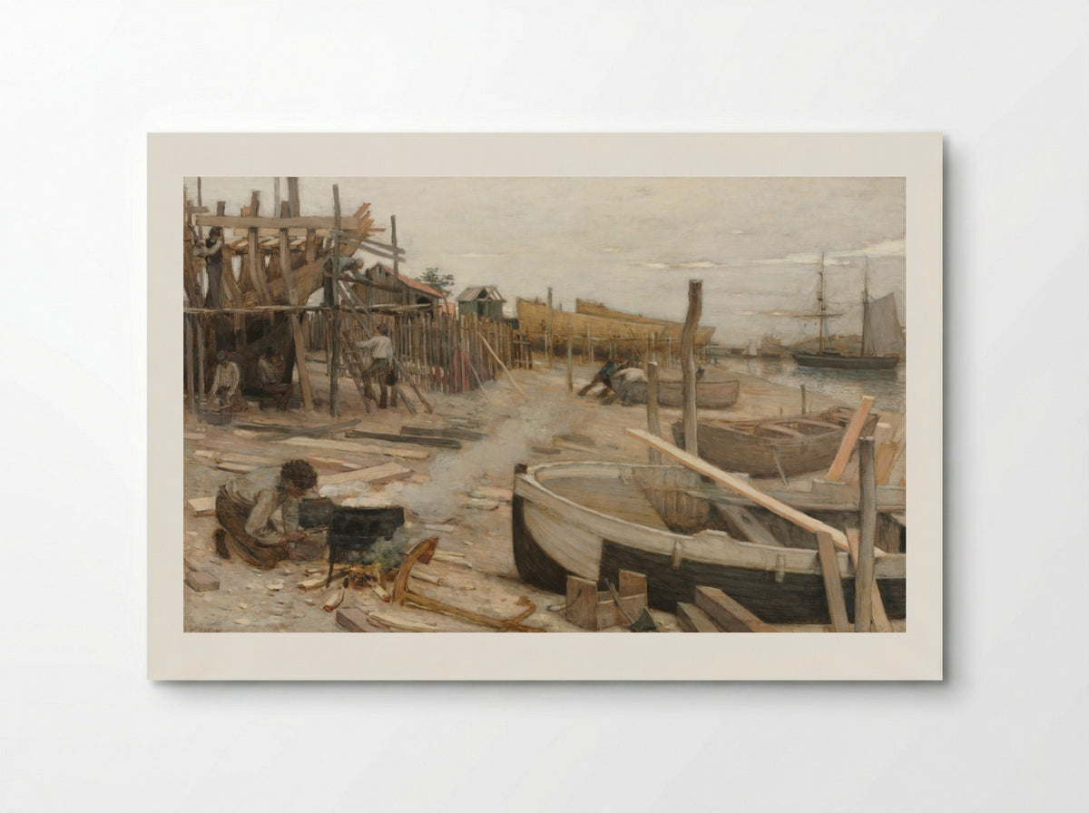 The Boatyard - Jean-Charles Cazin - Poster