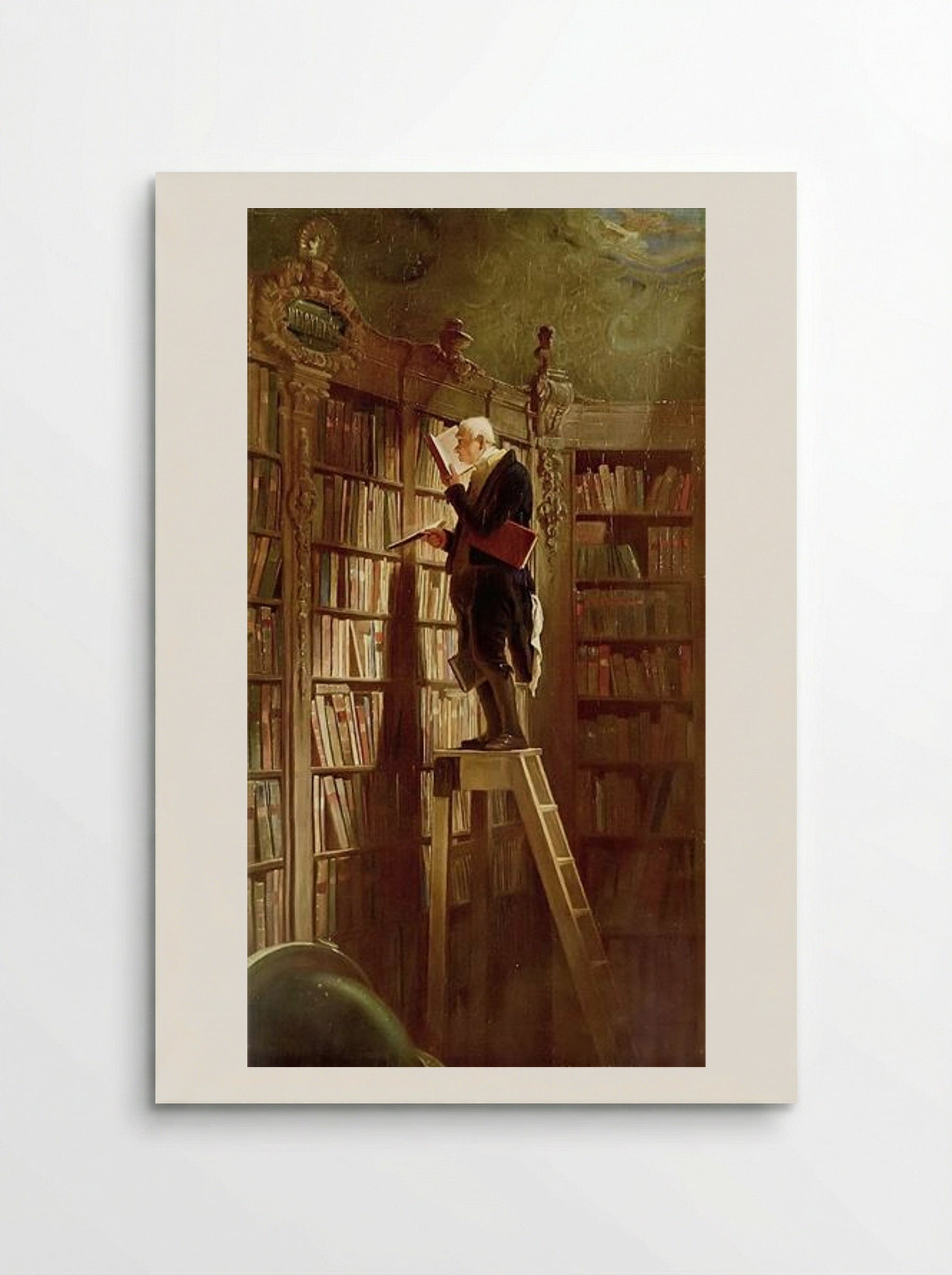 The Book Worm - Carl Spitzweg - Poster