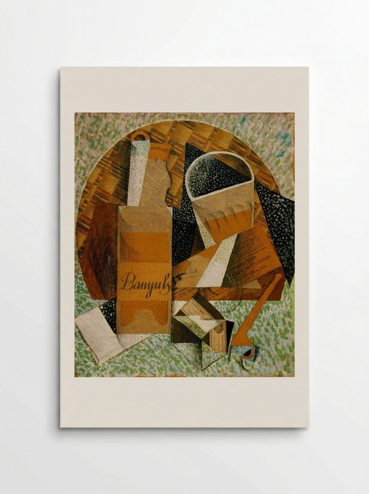 The Bottle of Banyuls - Juan Gris - Poster