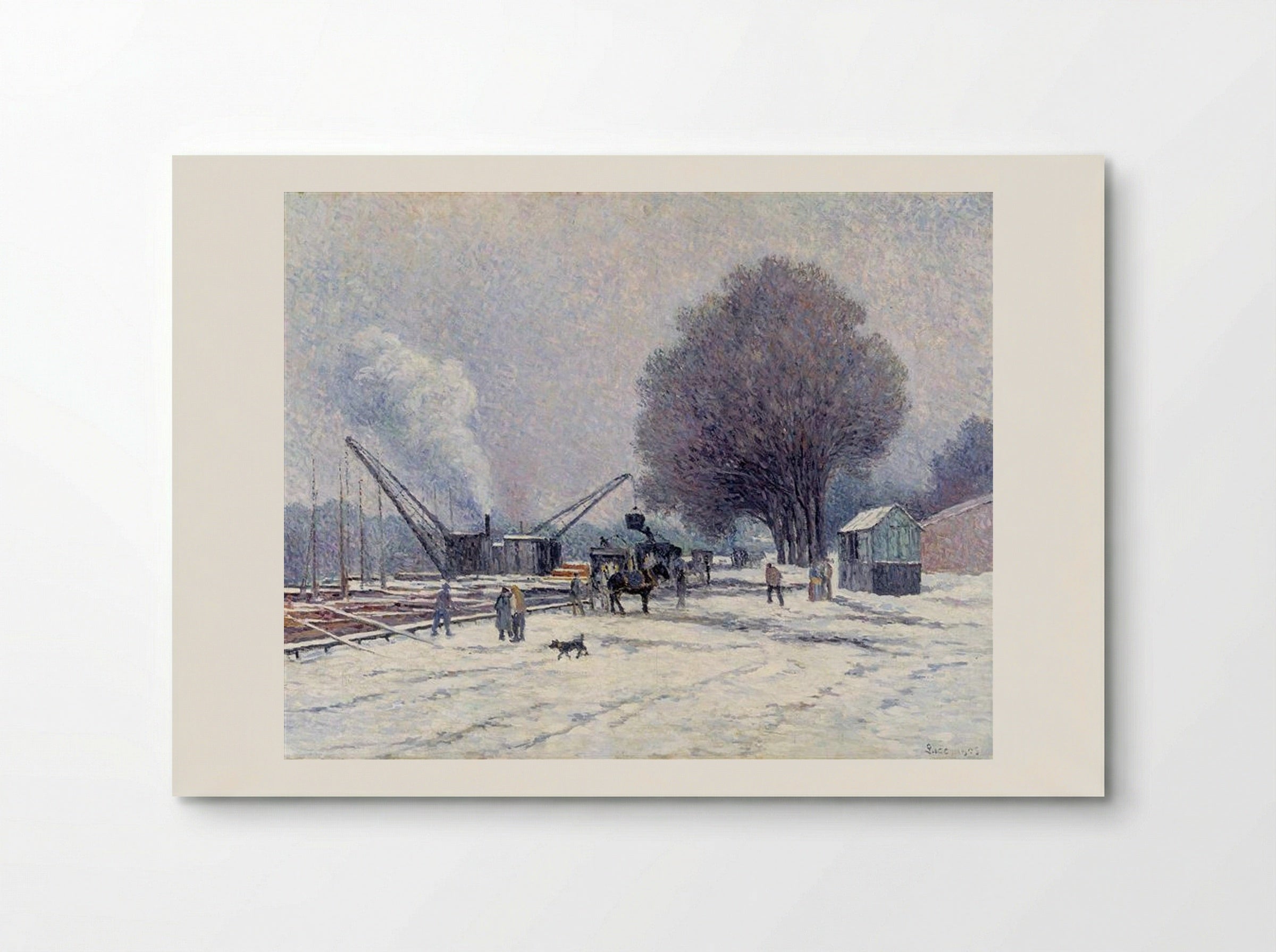 The Boulogne Embankment - Maximilien Luce - Poster