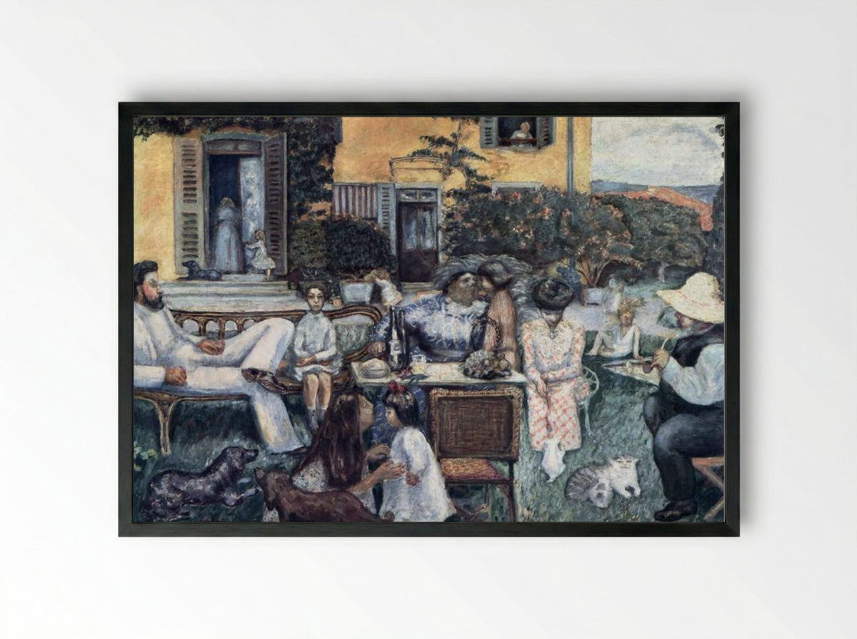 The Bourgeois Afternoon - Pierre Bonnard - Framed Print Black