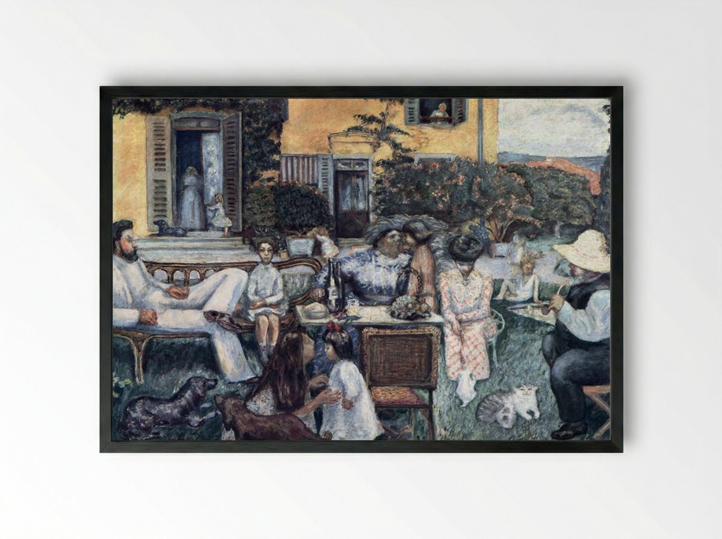 The Bourgeois Afternoon - Pierre Bonnard - Framed Print Black
