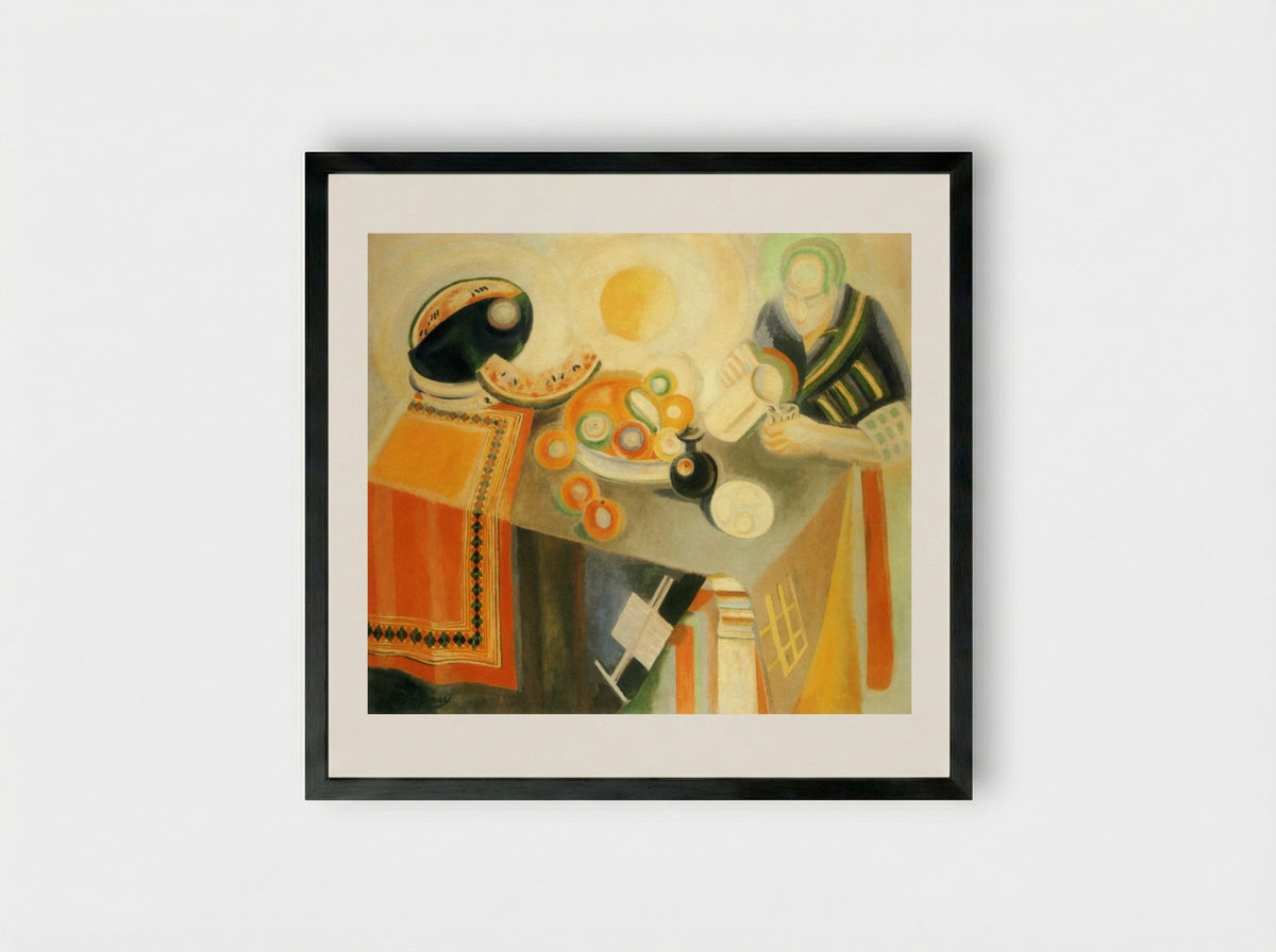 The Bowl - Robert Delaunay - Framed Print Black