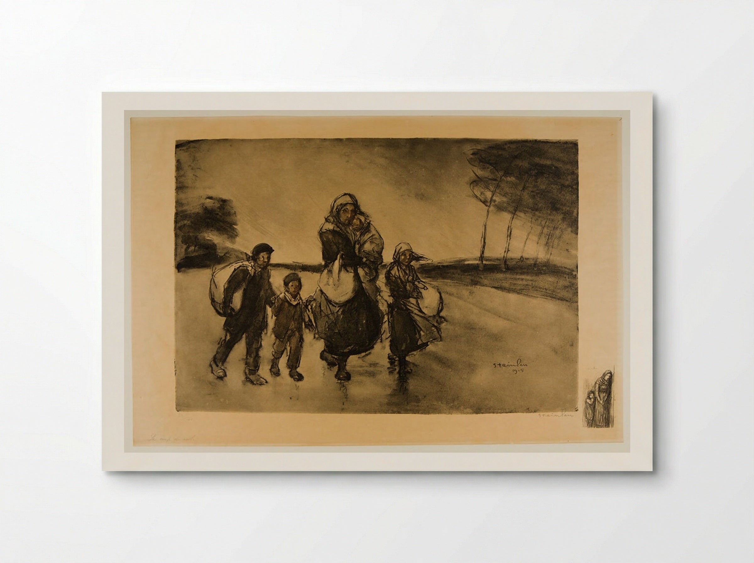 The Breath of Wind - Théophile-Alexandre Steinlen - Poster
