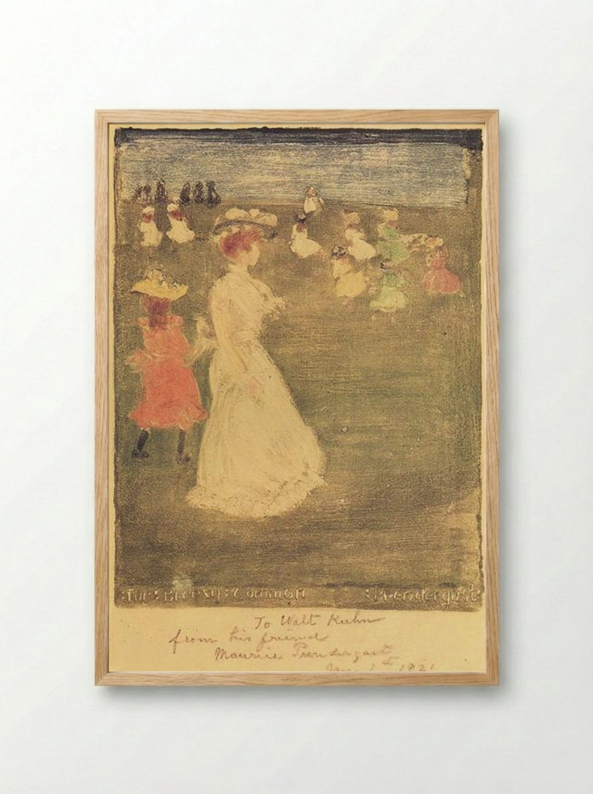The Breezy Common - Maurice Prendergast - Framed Print Wood