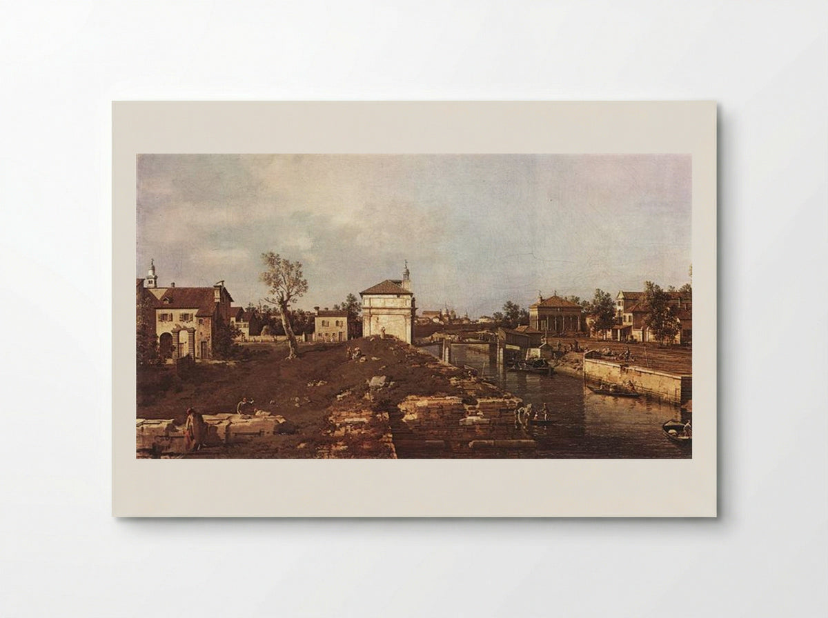 The Brenta Canal at Padua - Canaletto - Poster