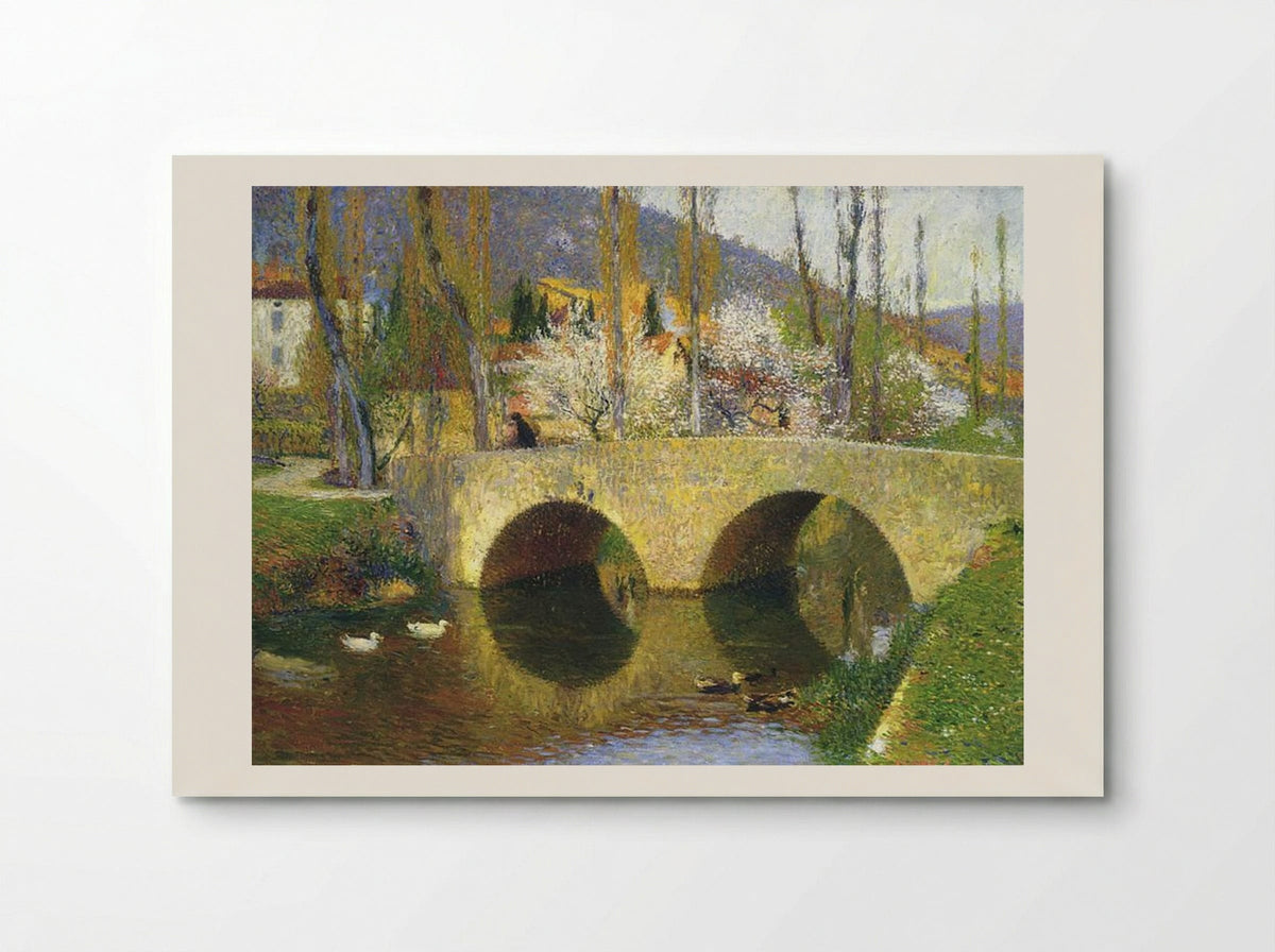 The Bridge at Labastide du Vert in Spring - Henri Martin - Poster