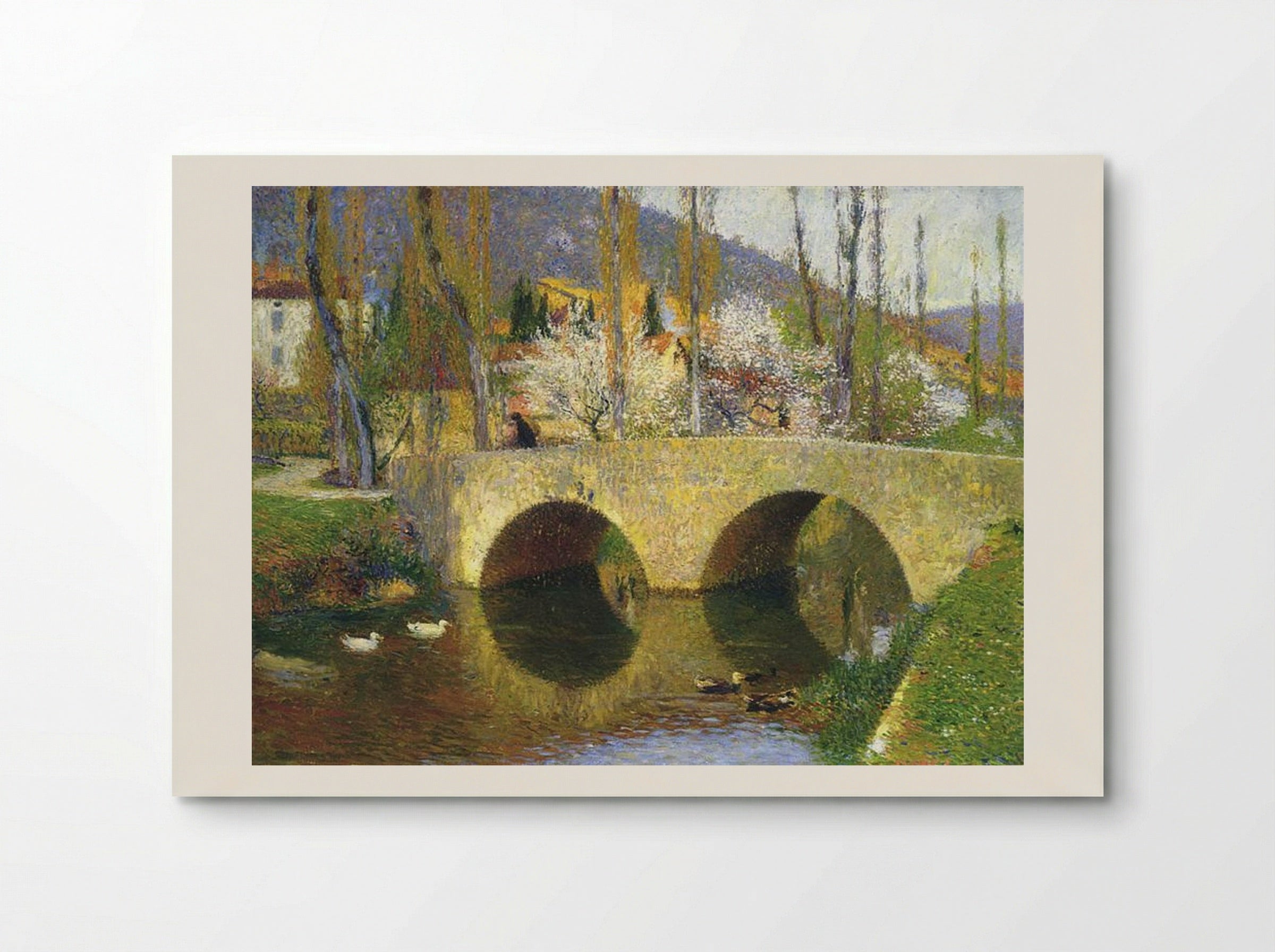 The Bridge at Labastide du Vert in Spring - Henri Martin - Poster