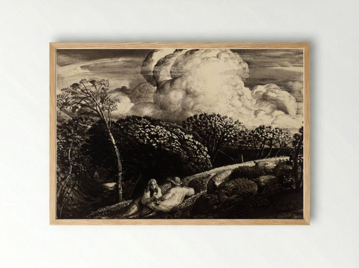 The Bright Cloud - Samuel Palmer - Framed Print Wood
