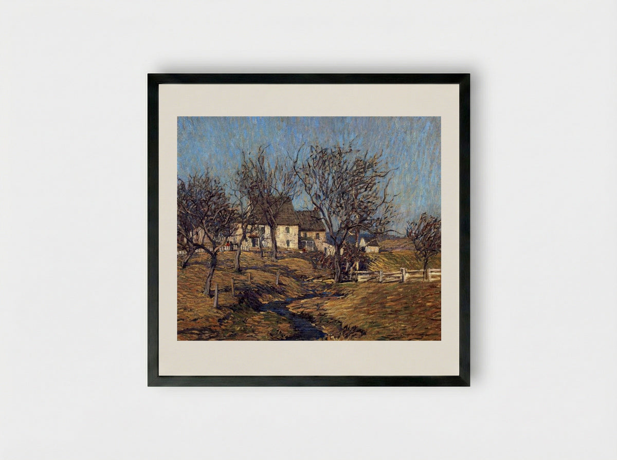 The Brook - Robert Spencer - Framed Print Black