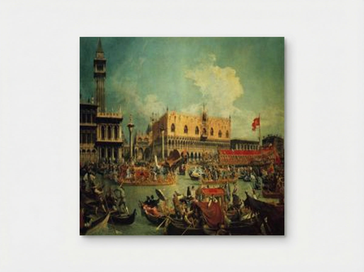 The Bucintoro at the Molo on Ascension Day - Canaletto - Poster