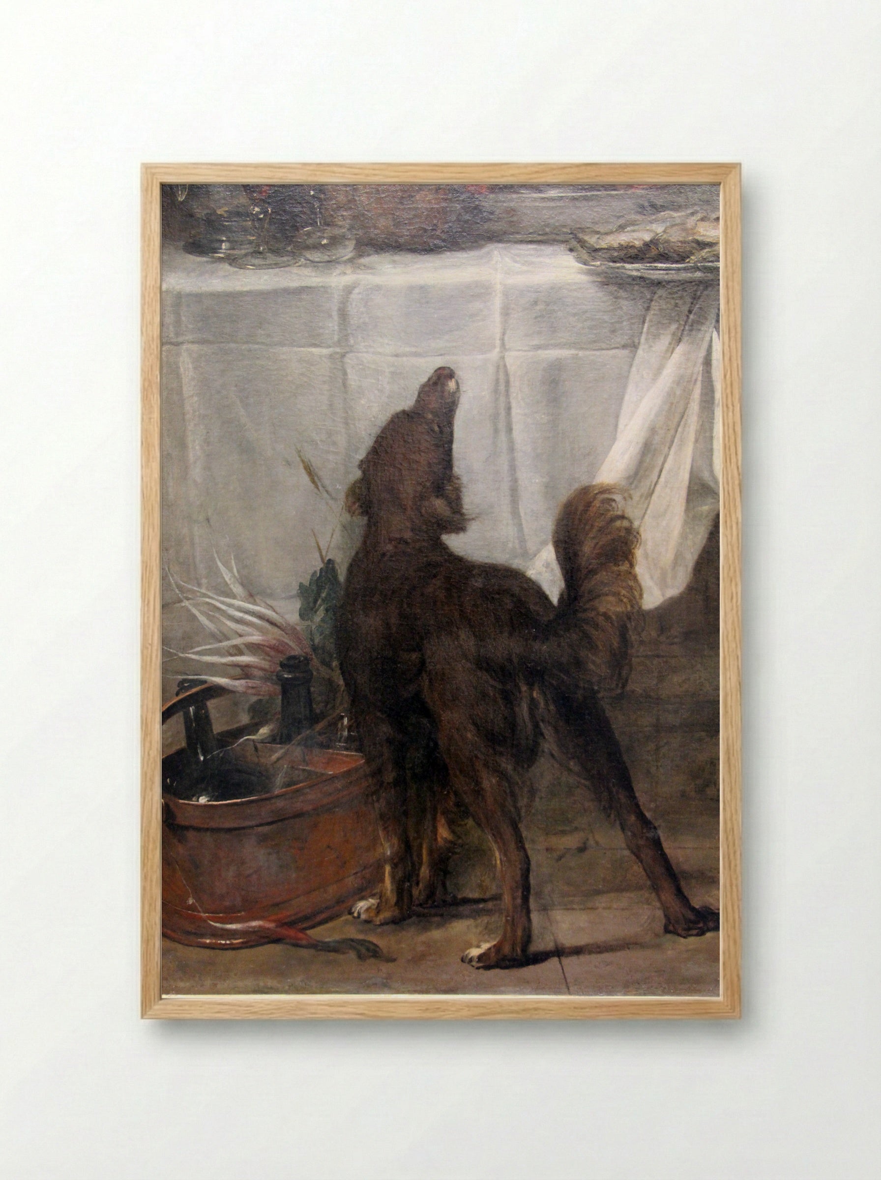 The Buffet - Jean-Baptiste-Siméon Chardin - Framed Print Wood