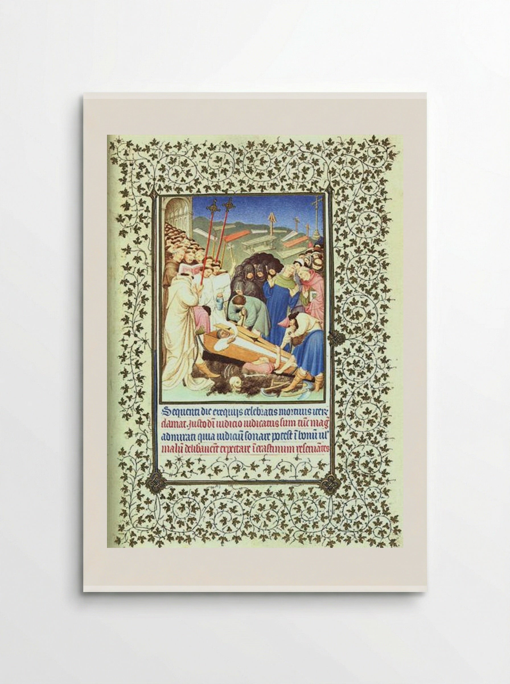 The Burial of Diocrès - Limbourg brothers - Poster