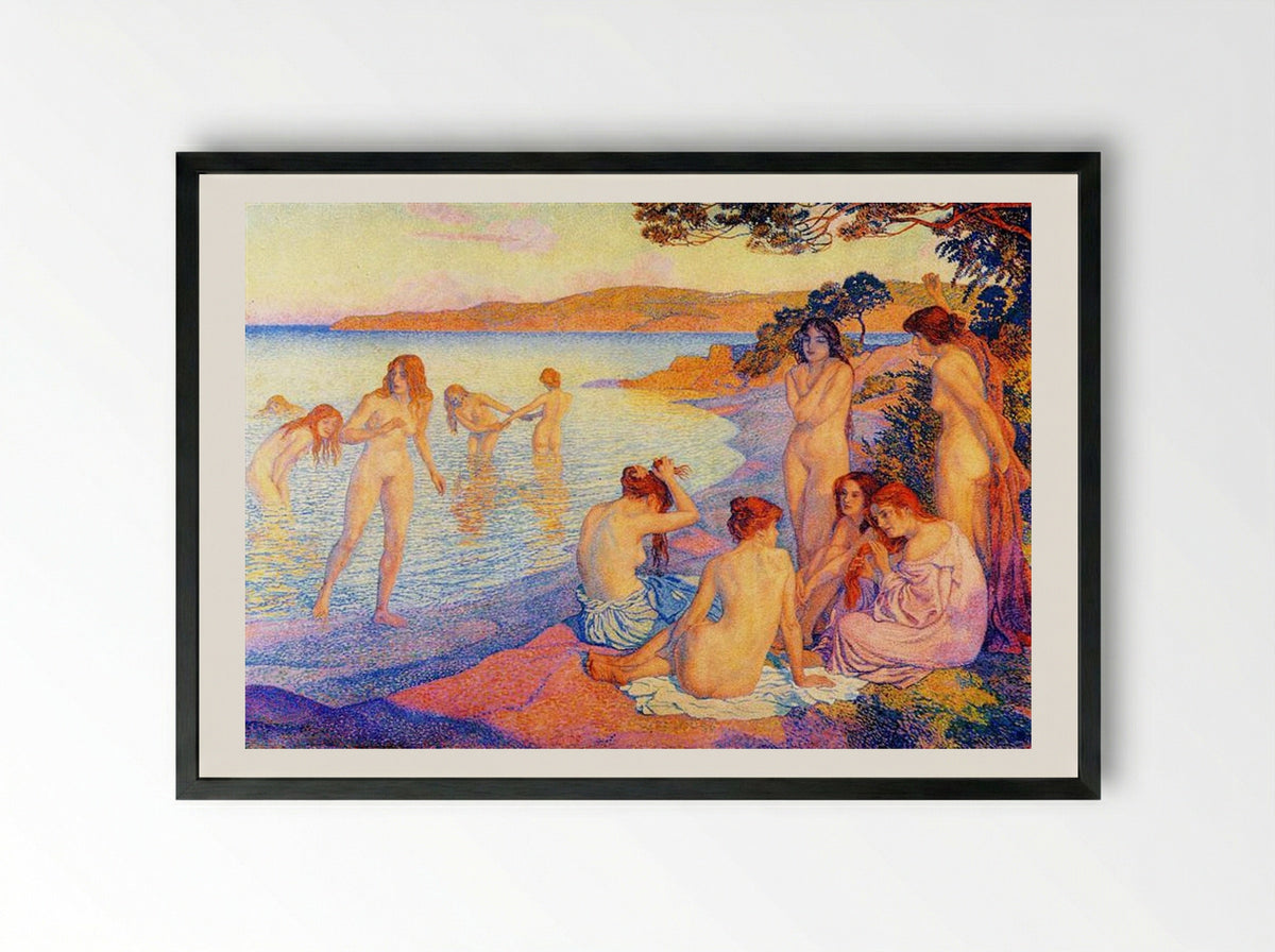 The Burning Time - Théo van Rysselberghe - Framed Print Black