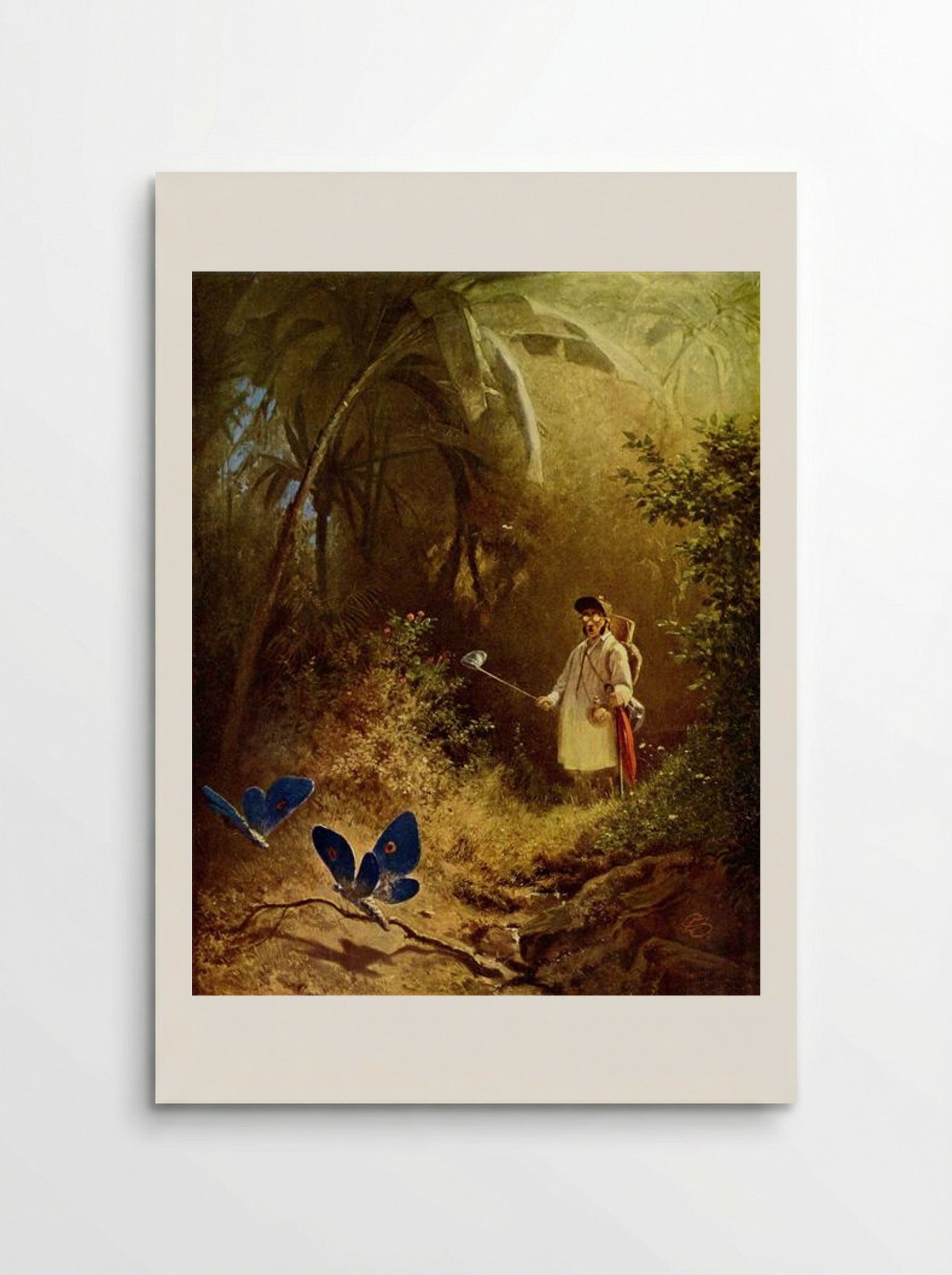 The Butterfly Hunter - Carl Spitzweg - Poster