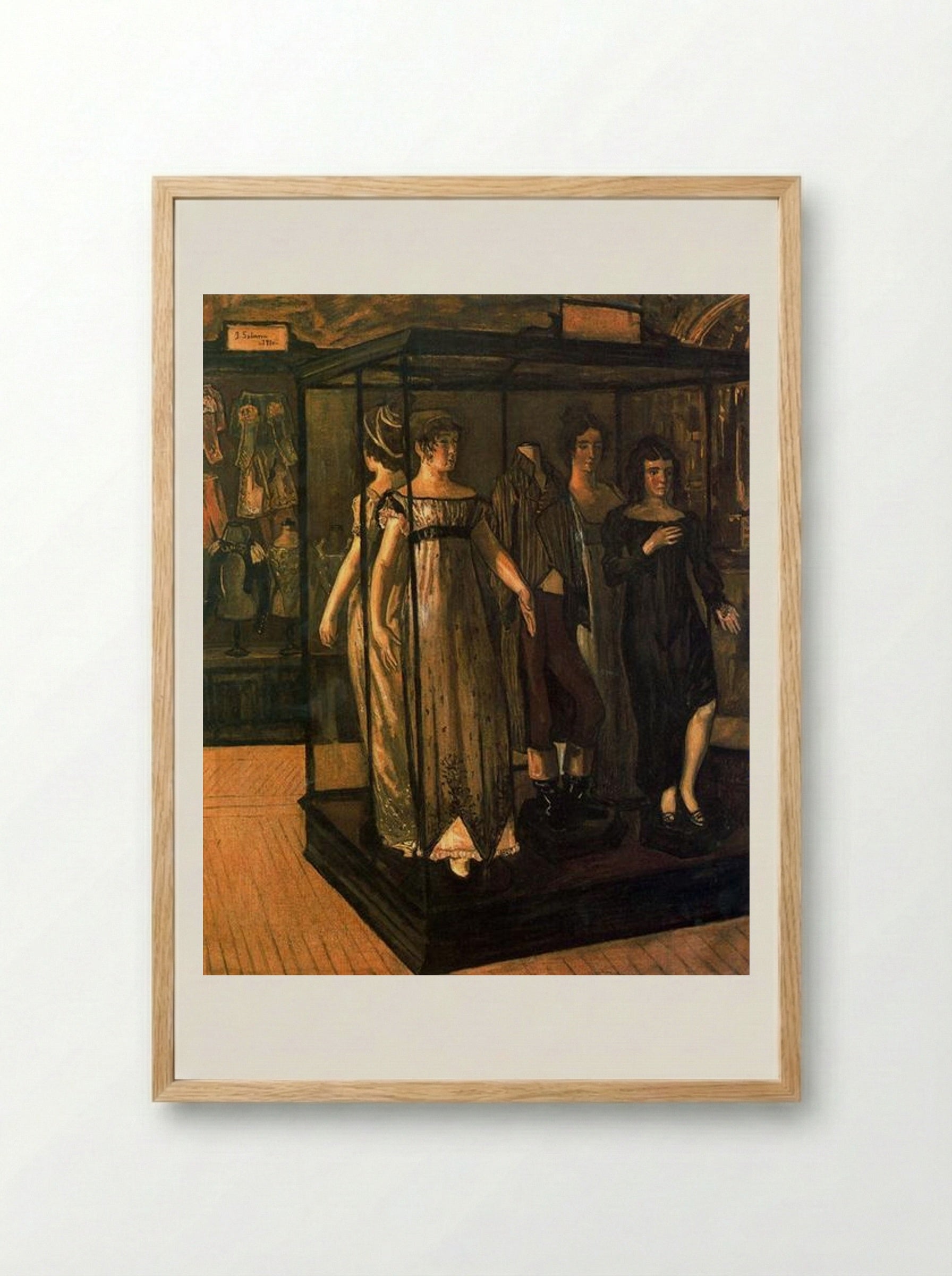 The Cabinets - José Gutiérrez Solana - Framed Print Wood