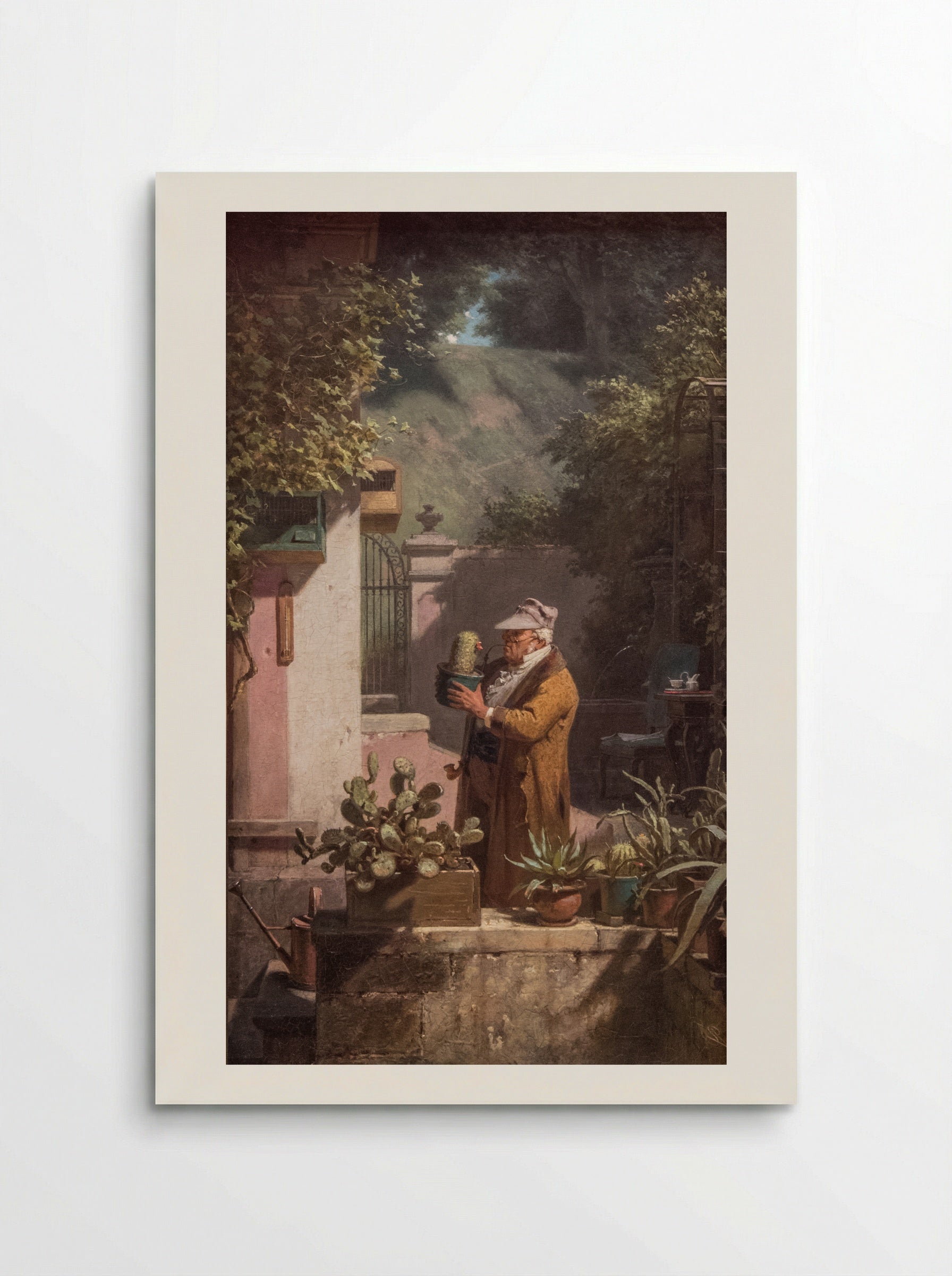 The Cactus Lover - Carl Spitzweg - Poster