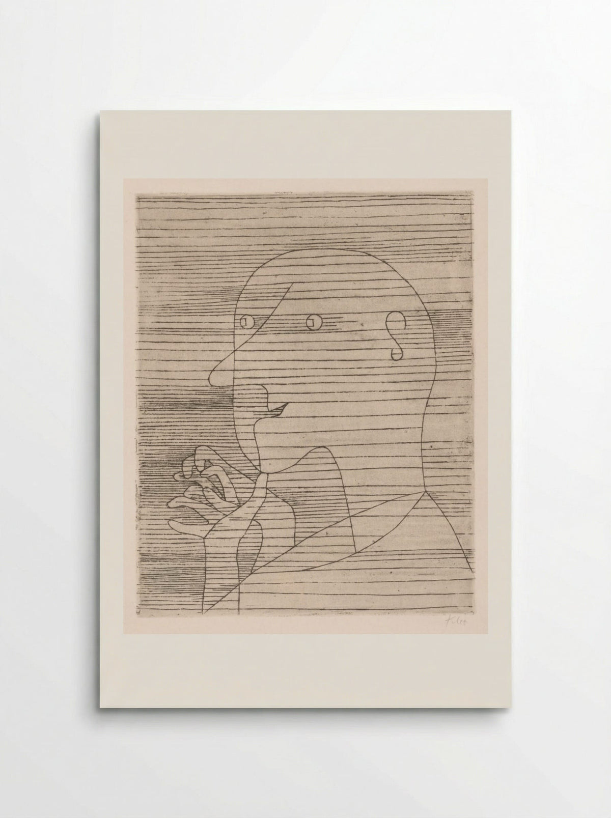 The Calculating Old Man - Paul Klee - Poster