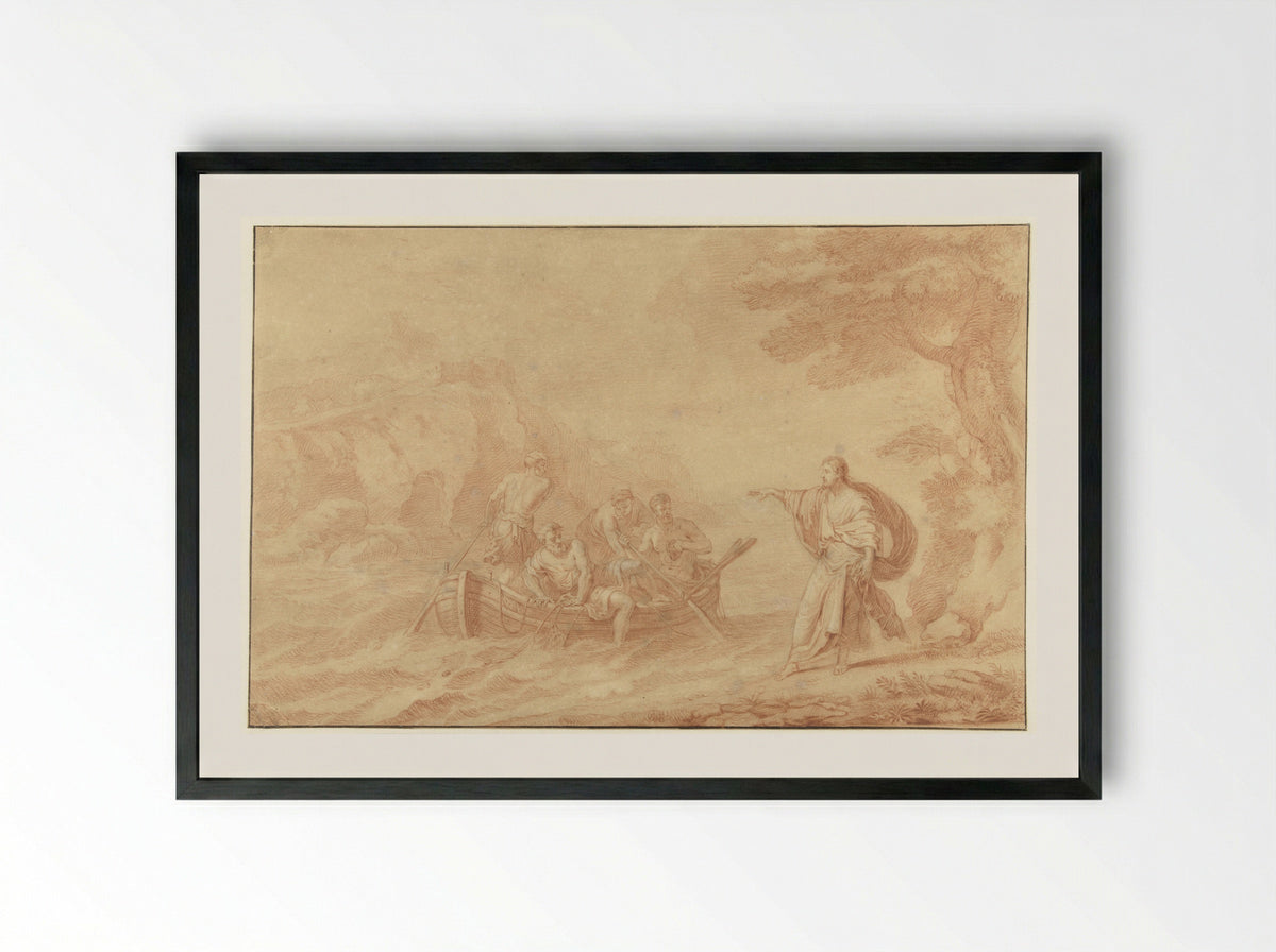 The Calling of Saint Peter and Saint Andrew - Herman Coets - Framed Print Black