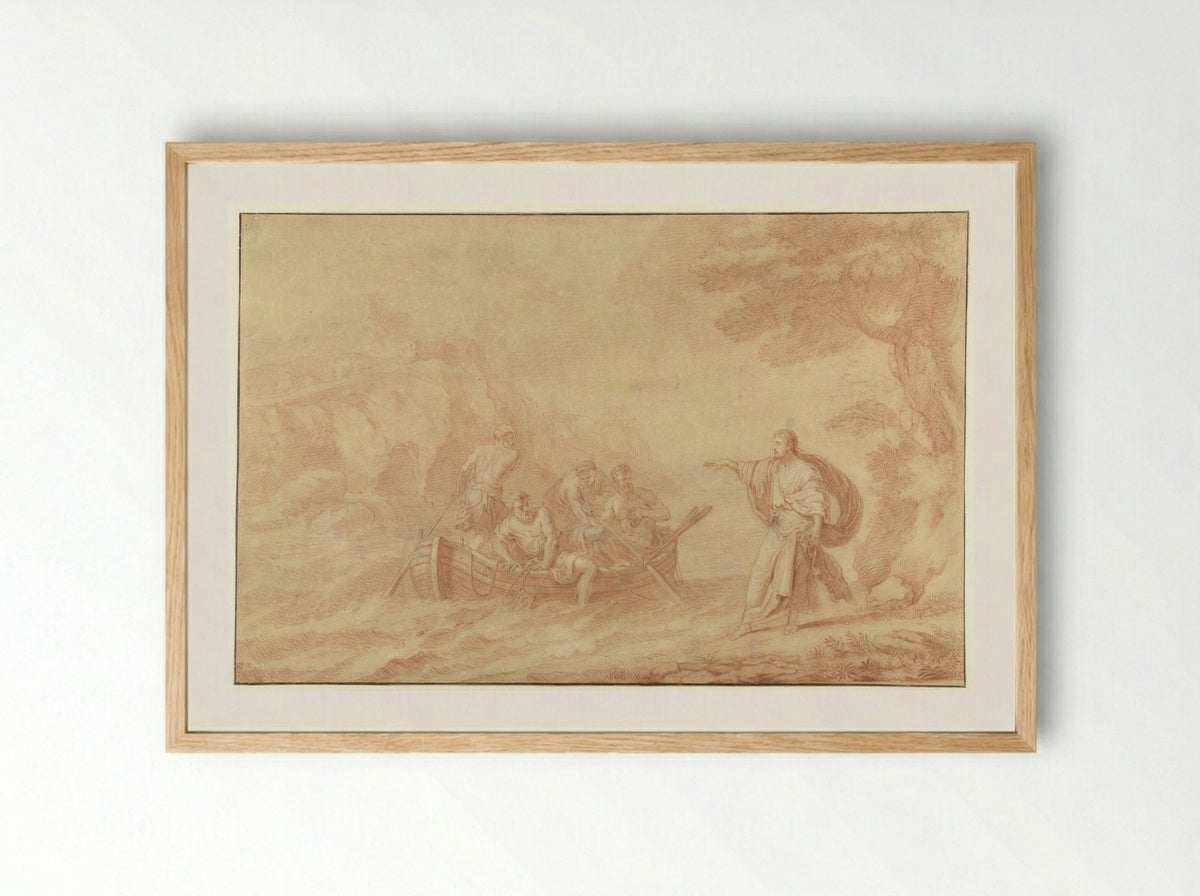 The Calling of Saint Peter and Saint Andrew - Herman Coets - Framed Print Wood