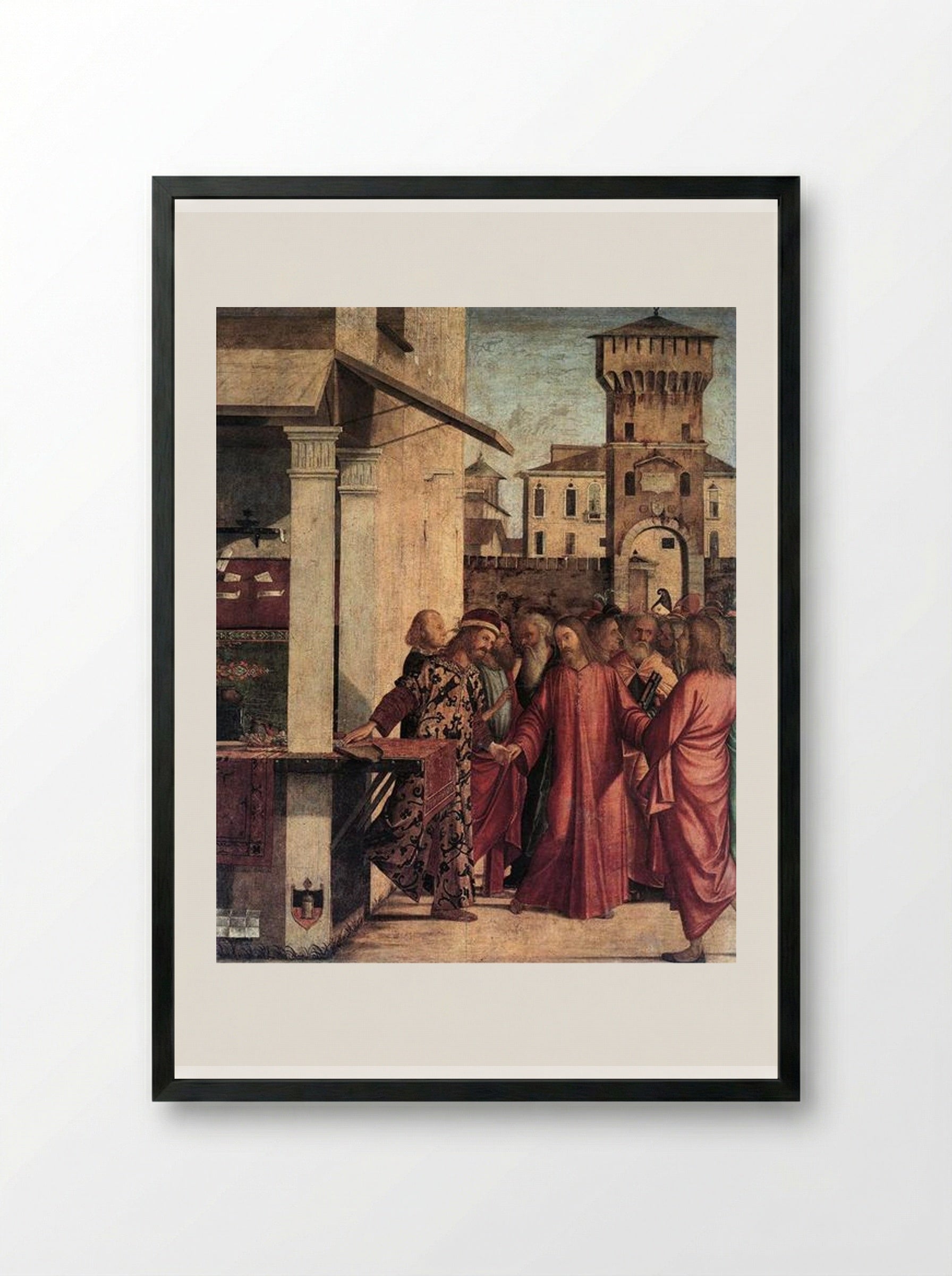 The Calling of St. Matthew - Vittore Carpaccio - Framed Print Black