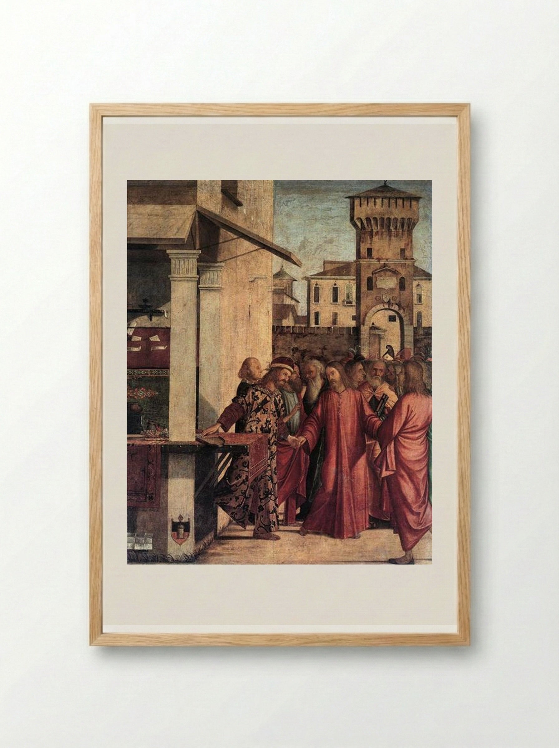 The Calling of St. Matthew - Vittore Carpaccio - Framed Print Wood