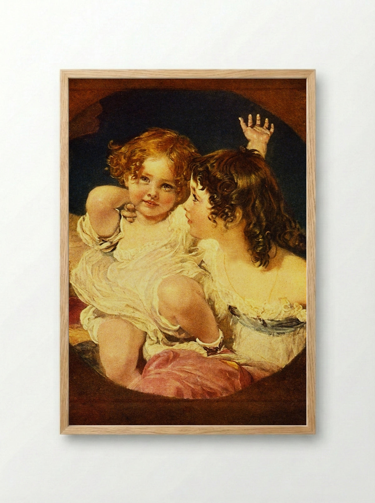 The Calmady Children - Sir Thomas Lawrence - Framed Print Wood
