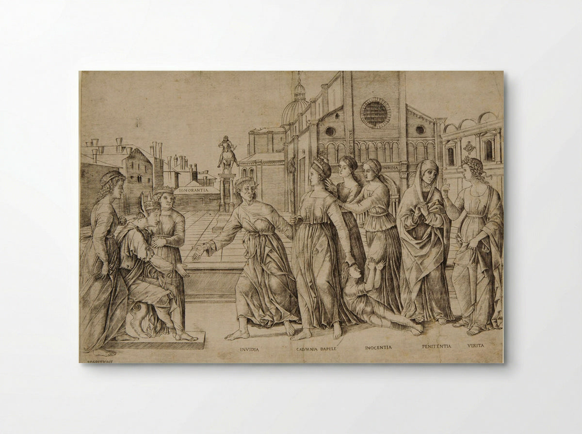 The Calumny of Apelles - Girolamo Mocetto - Poster