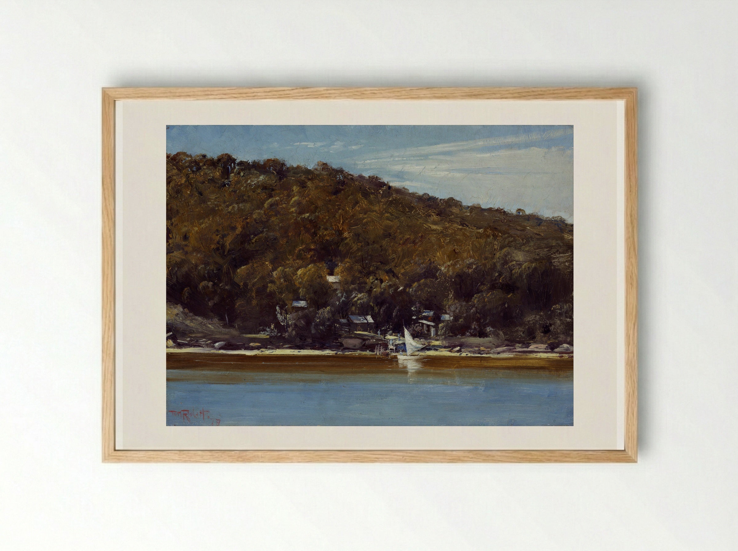 The Camp, Sirius Cove - Tom Roberts - Framed Print Wood