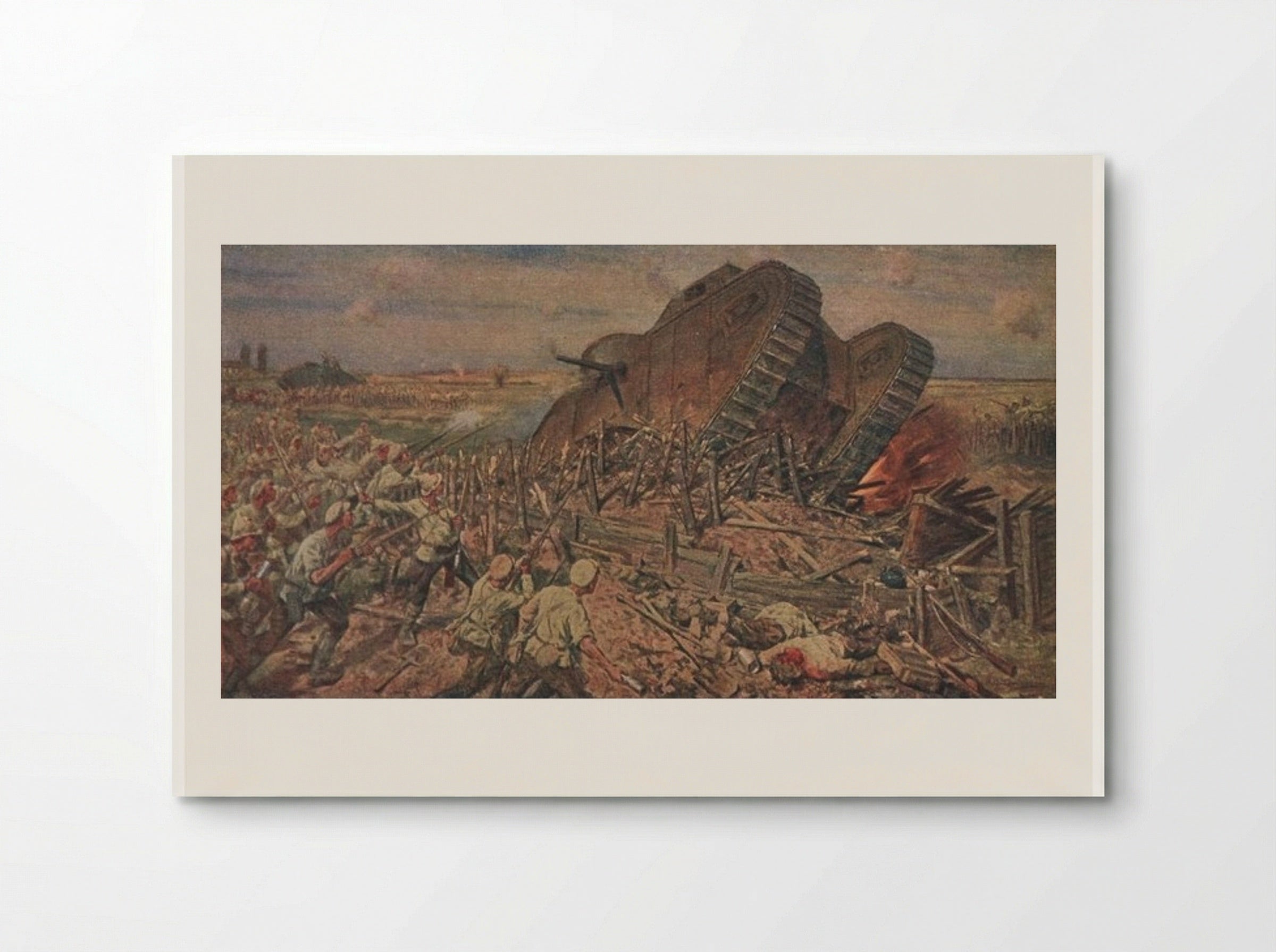 The Capturing of a Tank near Kakhovka - Ivan Vladimirov - Poster