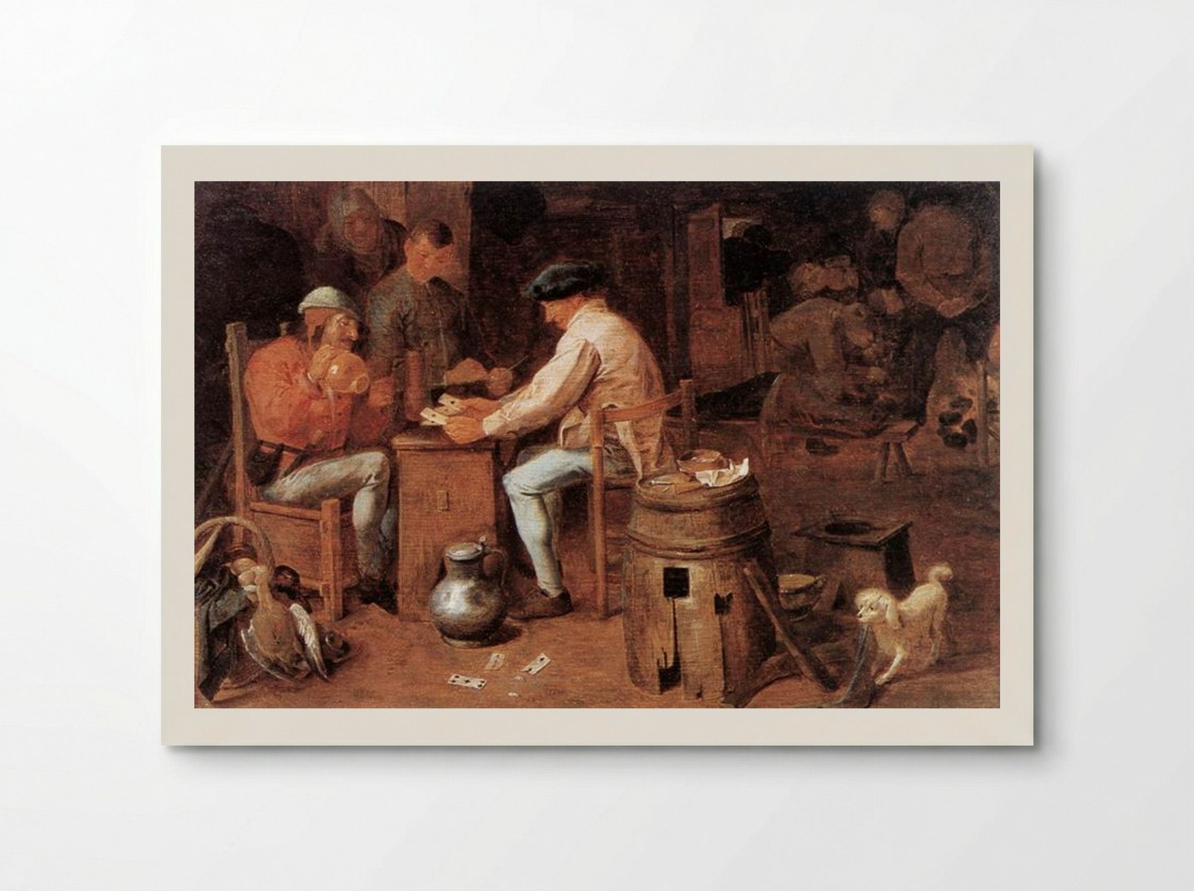 The Card Players - Adriaen Brouwer - Poster