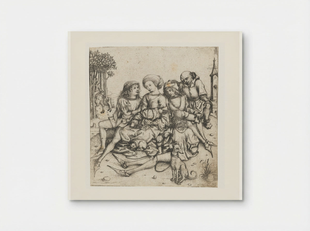 The Card Players - Master of the Amsterdam Cabinet - Poster