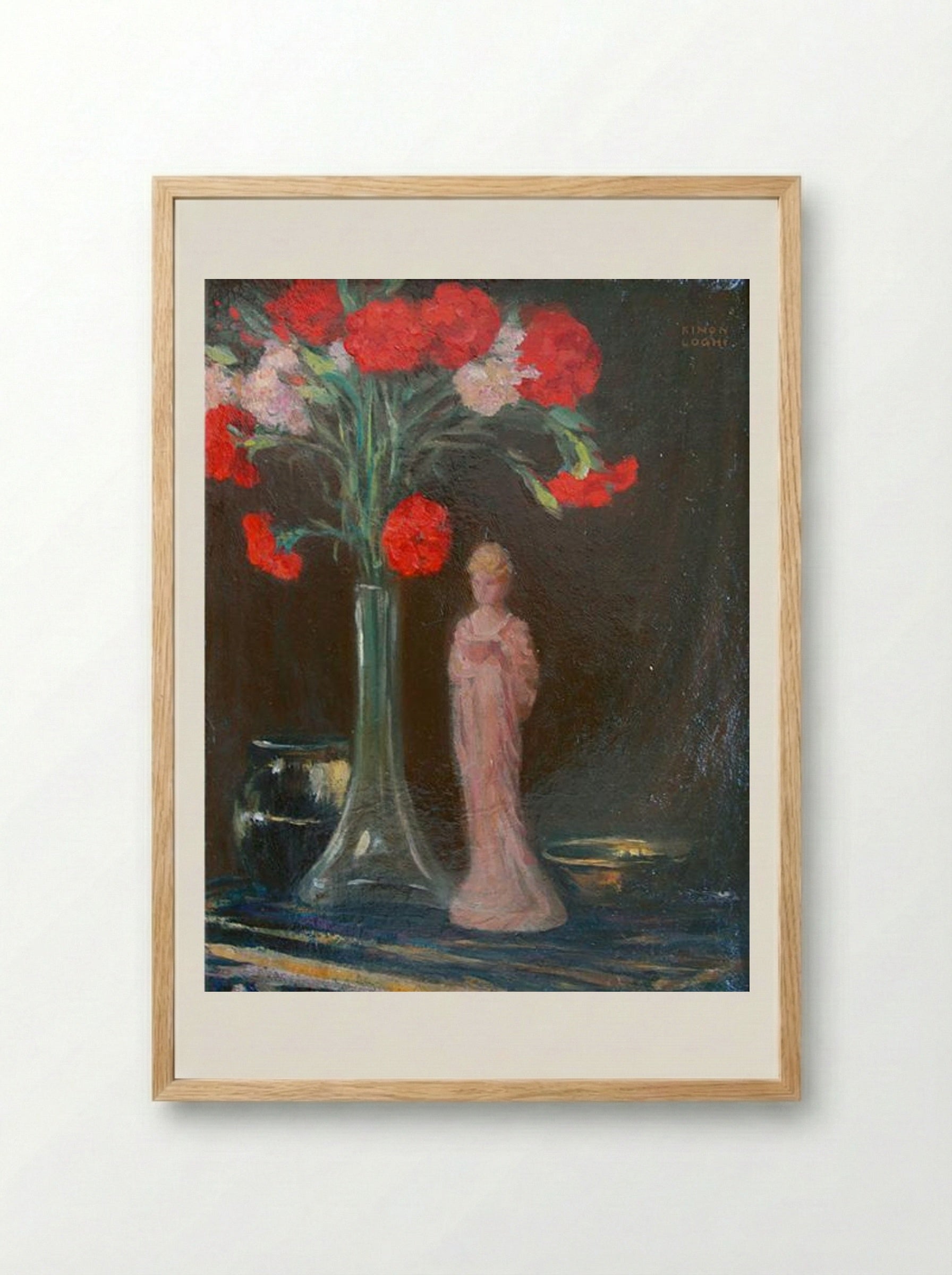The Carnations - Kimon Loghi - Framed Print Wood
