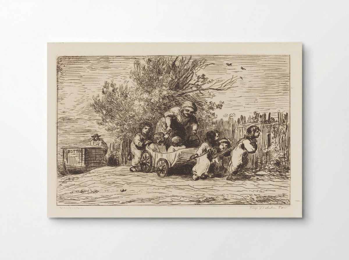 The Carriage - Charles-François Daubigny - Poster