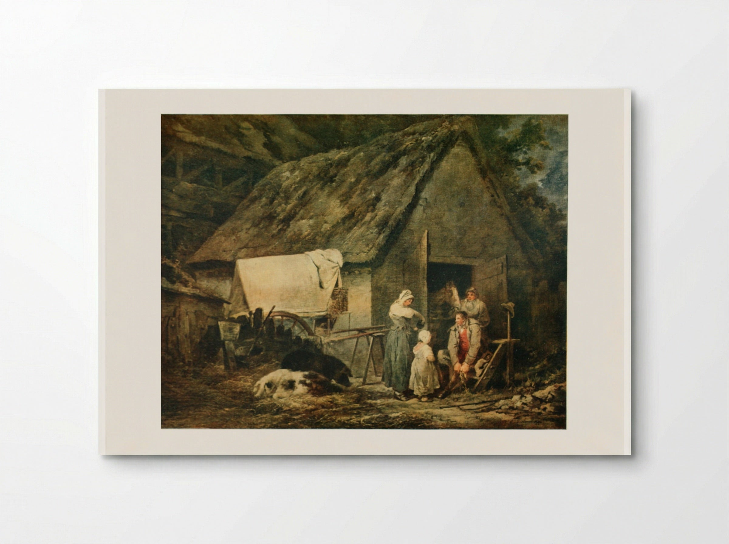 The Carrier Preparing to Set Out - George Morland - Poster