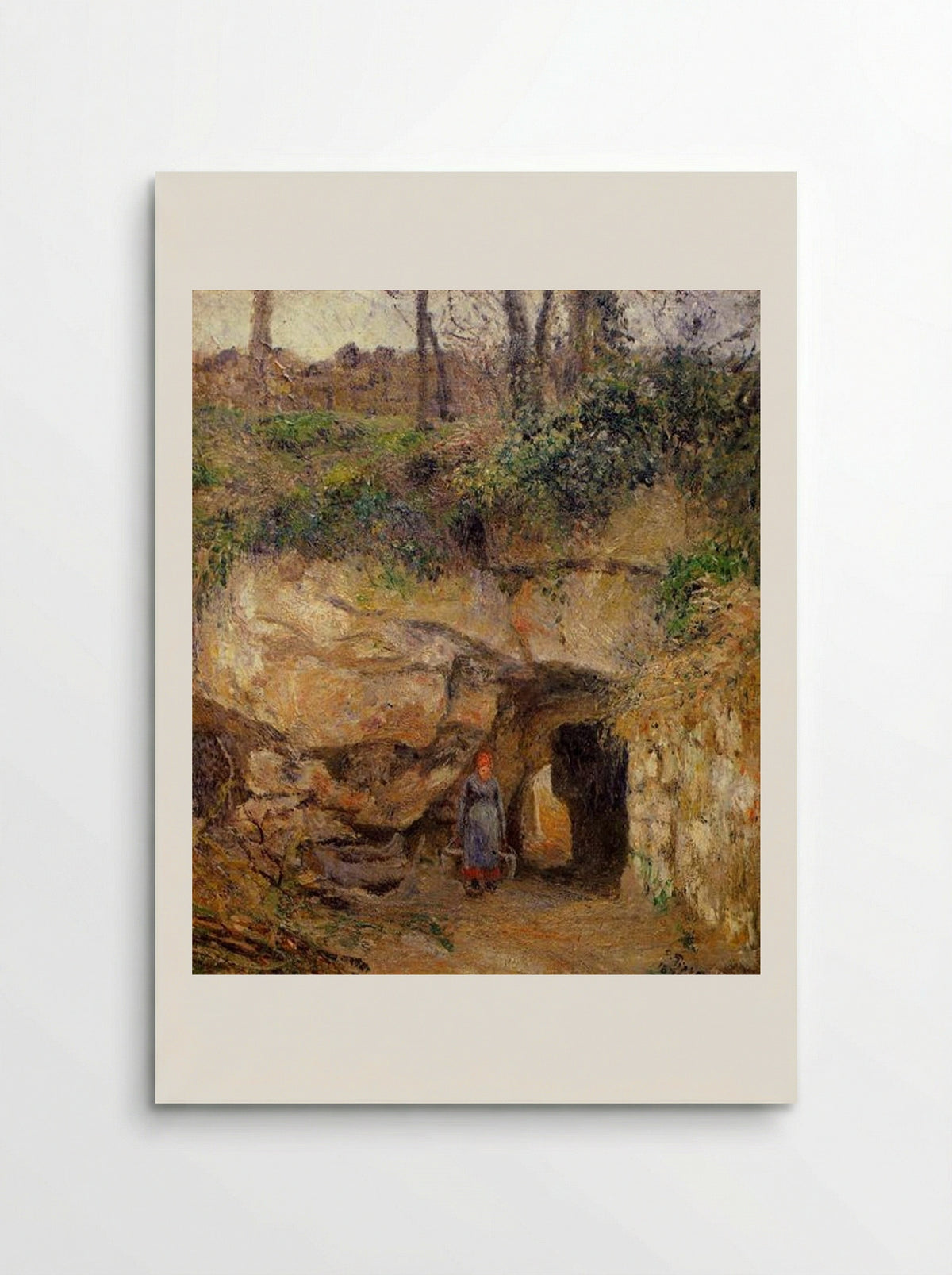 The Carrier at Hermitage, Pontoise - Camille Pissarro - Poster