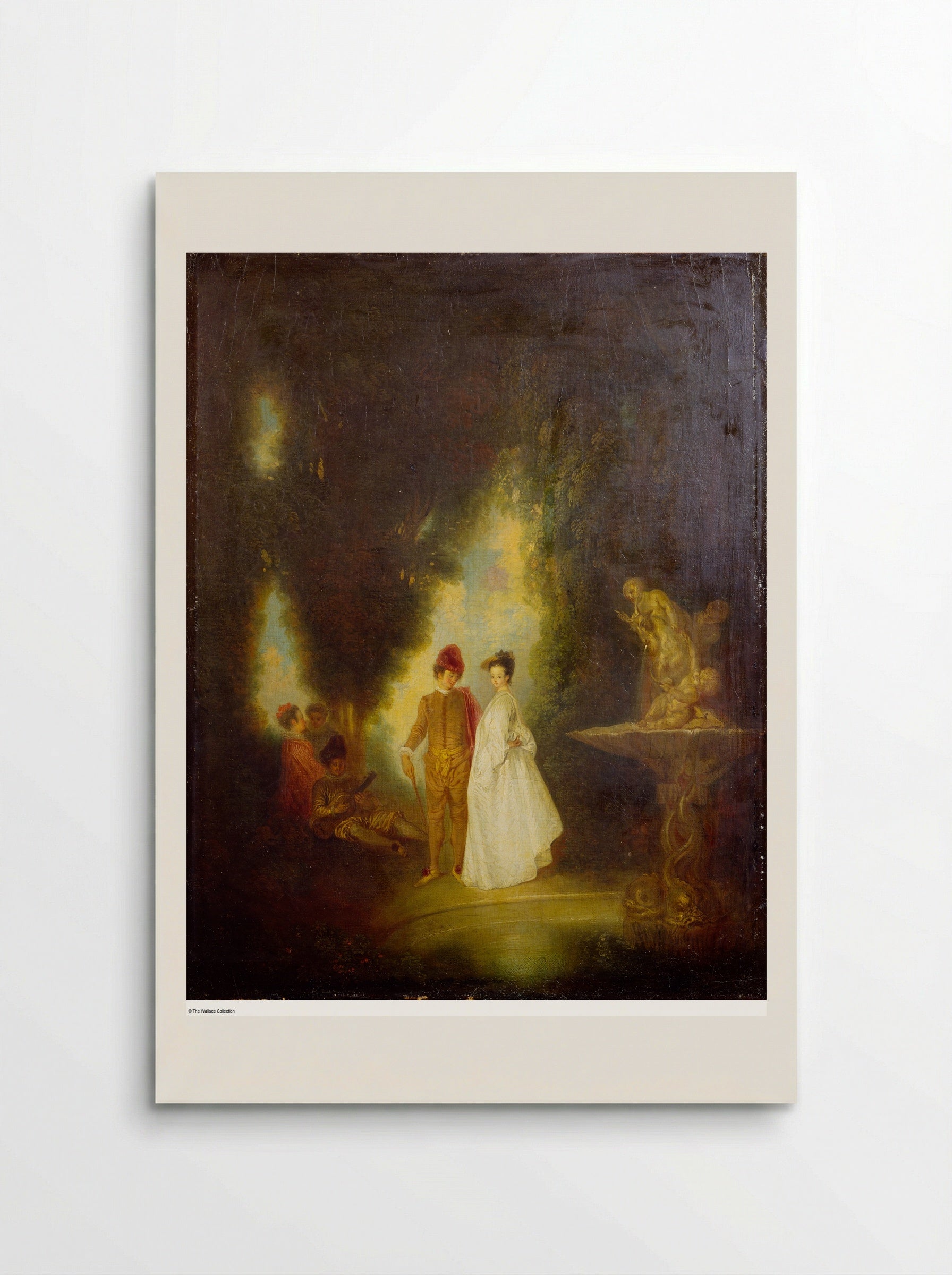 The Cascade - Antoine Watteau - Poster