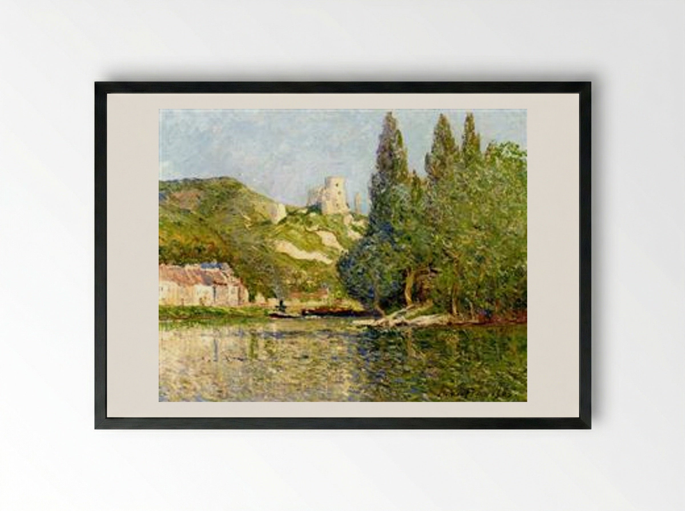 The Castle Gaillard - Maxime Maufra - Framed Print Black