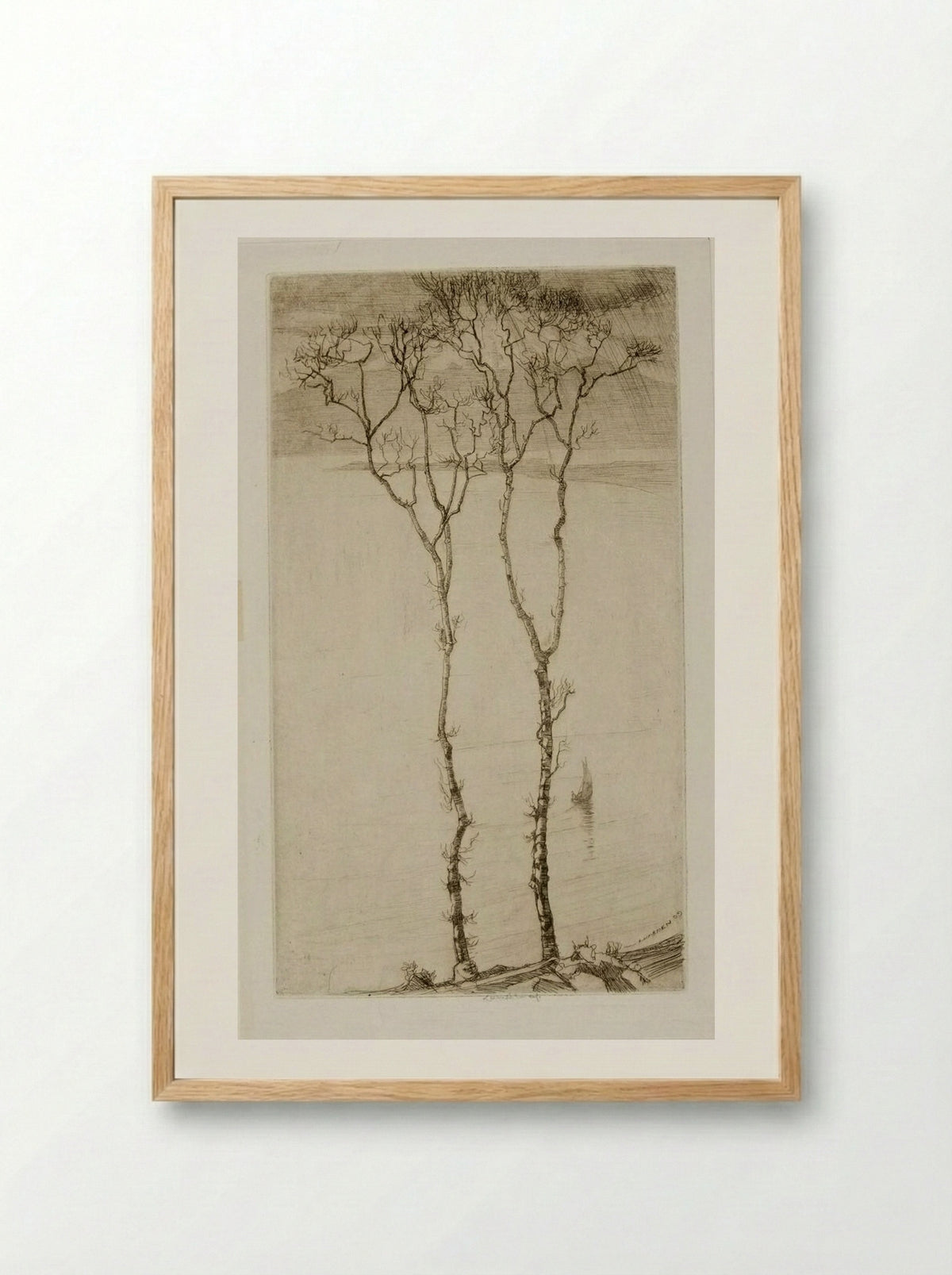 The Castle Rock, No. III - Ernest Stephen Lumsden - Framed Print Wood